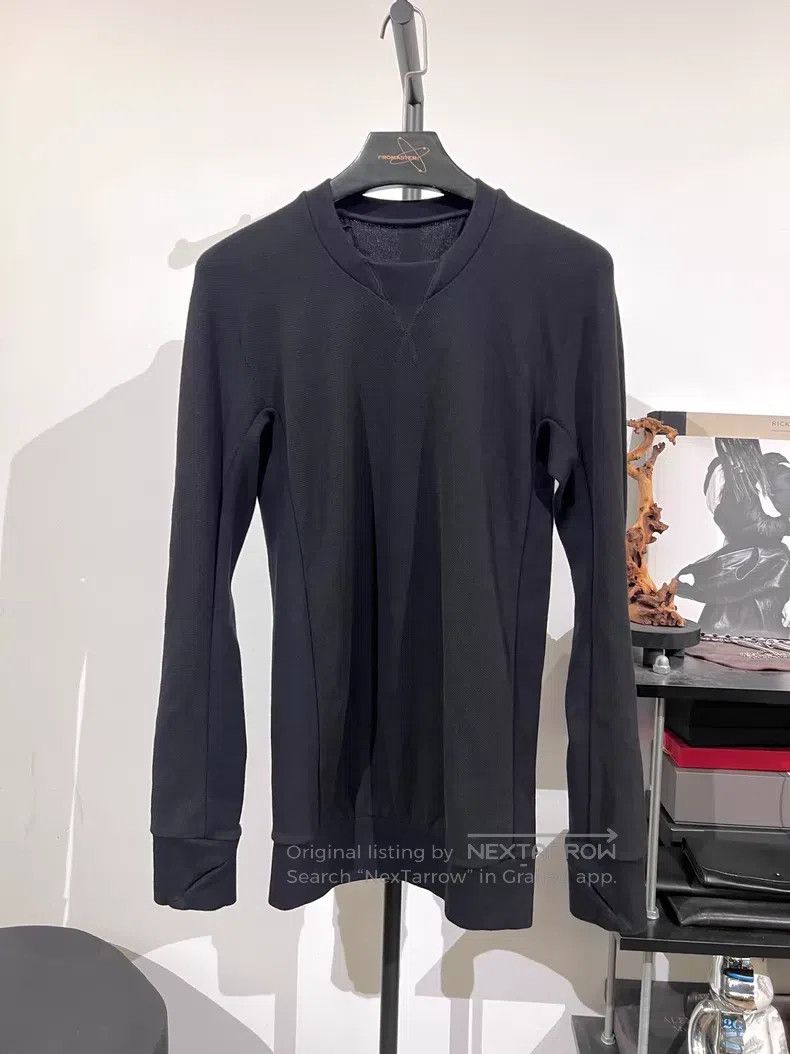Boris Bidjan Saberi Boris Bidjan Saberi CR3 waffle knit panel crewneck long sl Size US M / EU 48-50 / 2 - 1 Thumbnail