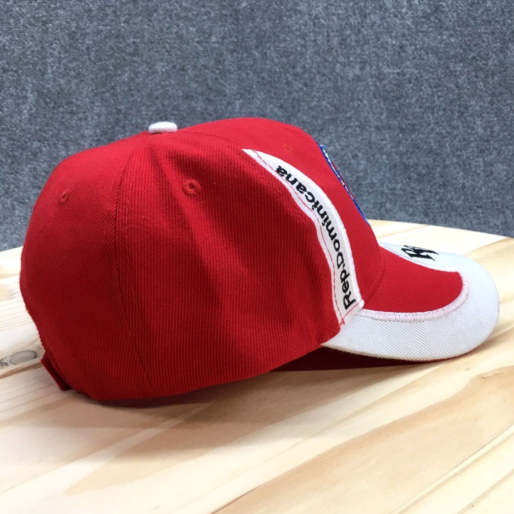 Vintage Republica Dominicana Baseball Cap Hat Mens Red Adjustable Embroidered Size ONE SIZE - 4 Thumbnail