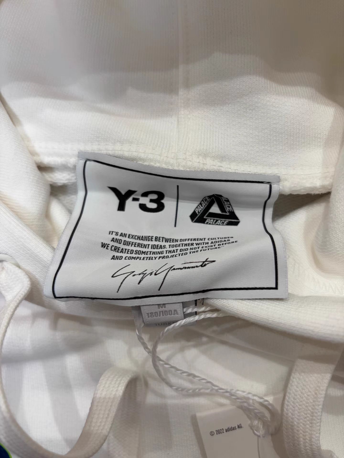 Y-3 Y-3 × PALACE Collaborative White Hoodie K8 Size US L / EU 52-54 / 3 - 5 Thumbnail