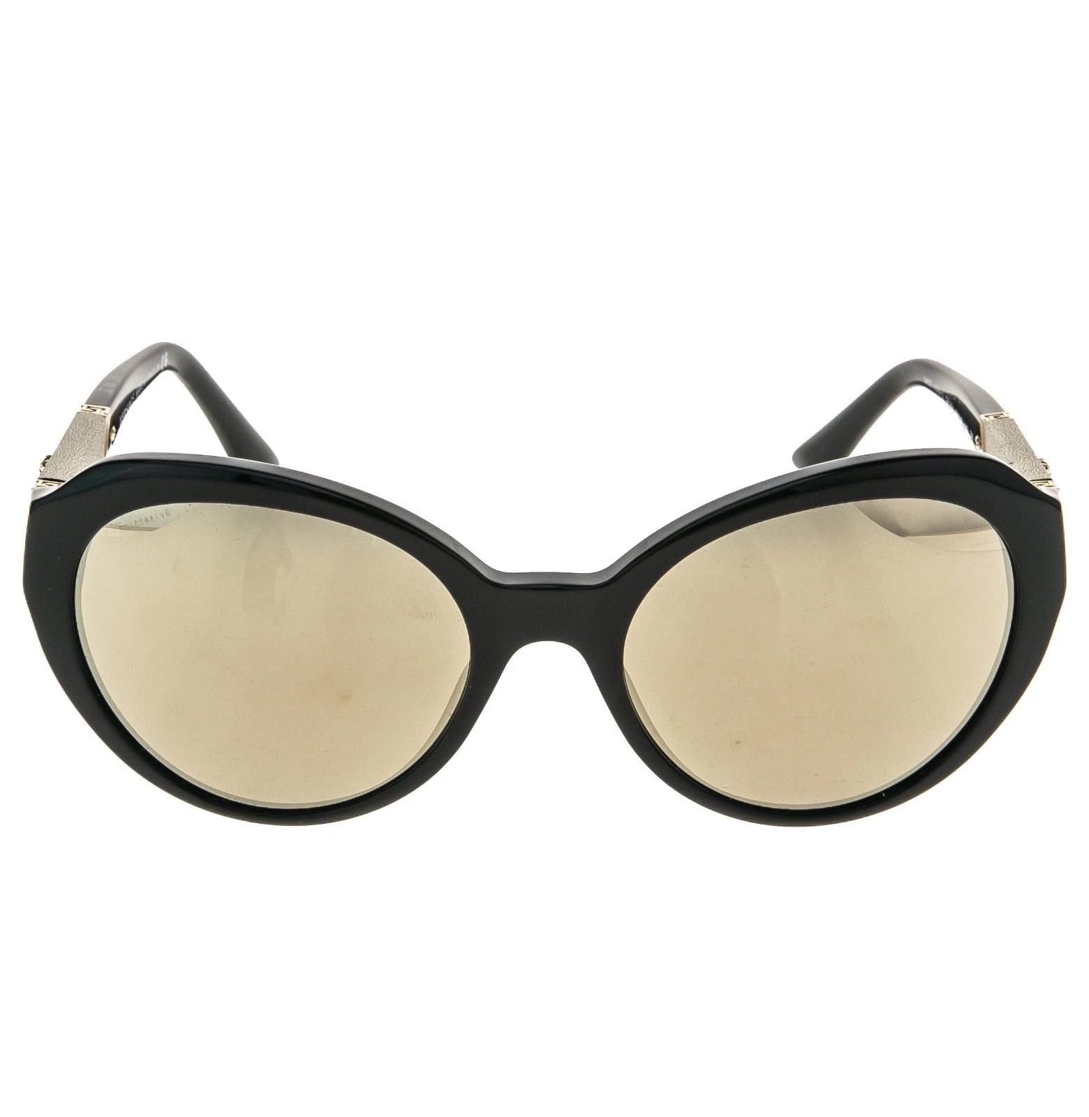 Versace VERSACE VE4306Q 4306 Sunglasses Black Gold Leather Mirror Size ONE SIZE - 7 Thumbnail