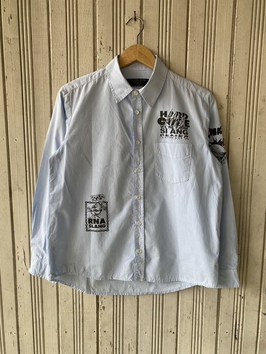 Vintage Vintage Rna Slang Grunge Is Dead Kurt Cobain Button Ups Grailed