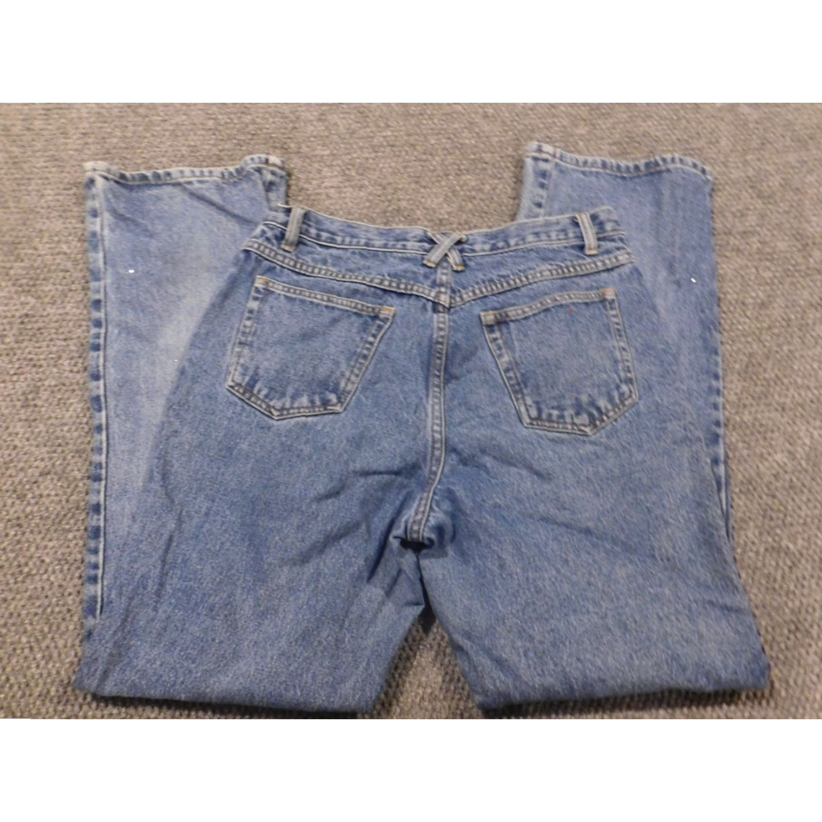 Bill Blass Bill Blass Jeans Women's 8 Blue Light Straight Denim Relaxed Mid Rise 30in Inseam Pockets Zip Size 30" / US 8 / IT 44 - 4 Thumbnail