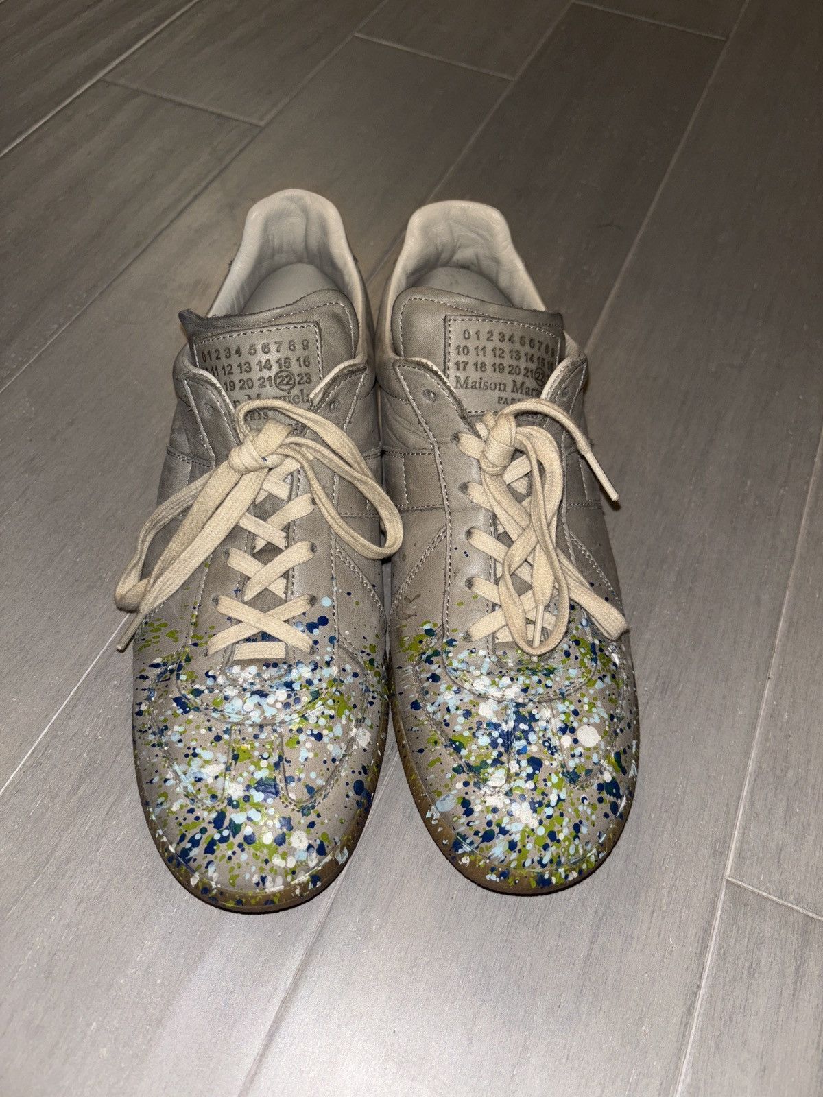 Maison Margiela Maison margiela dark grey paint splatter Size US 9 / EU 42 - 4 Thumbnail