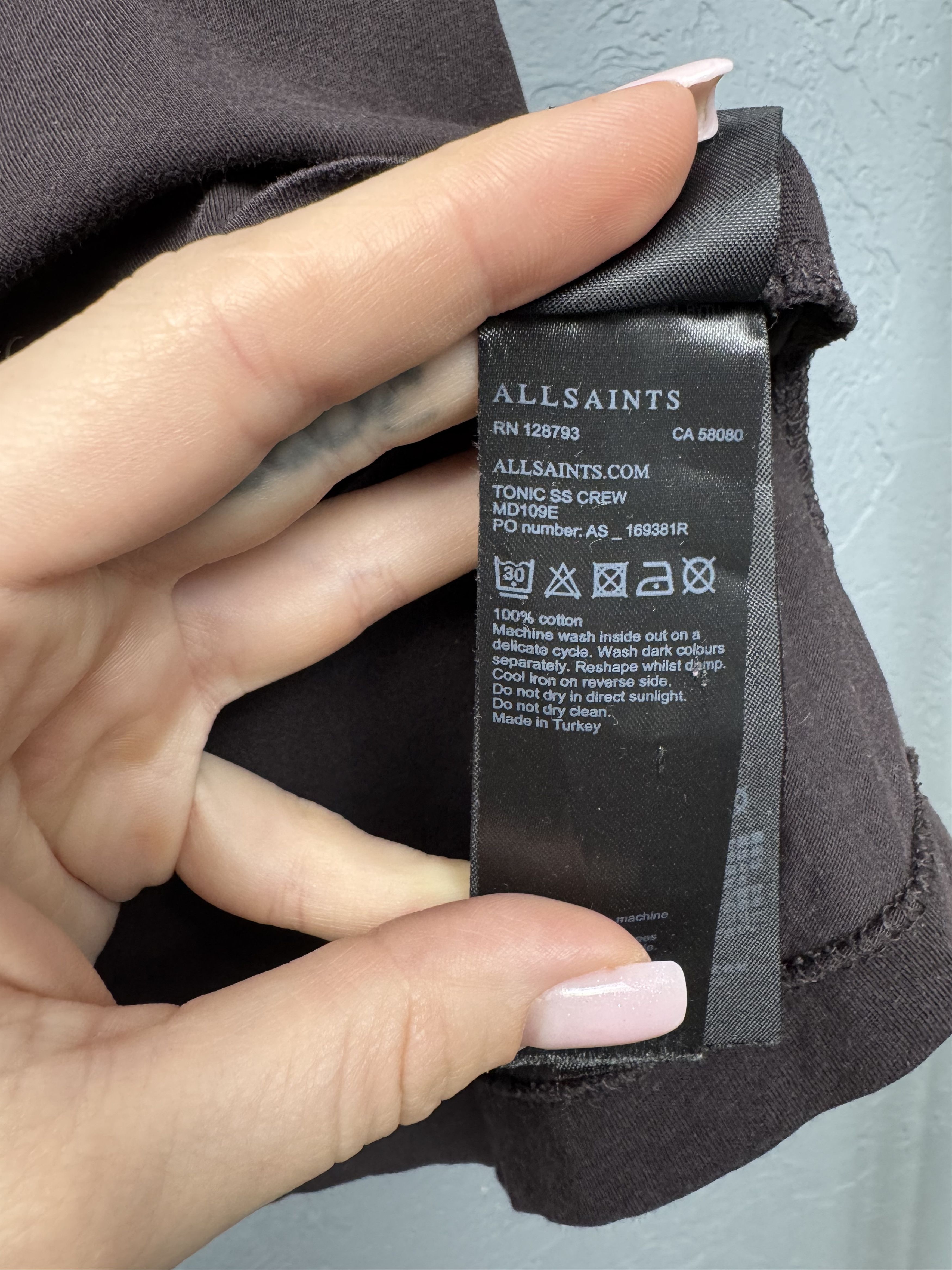 Allsaints Allsaints Mens Tonic Crew Neck T-Shirt Size US S / EU 44-46 / 1 - 5 Thumbnail