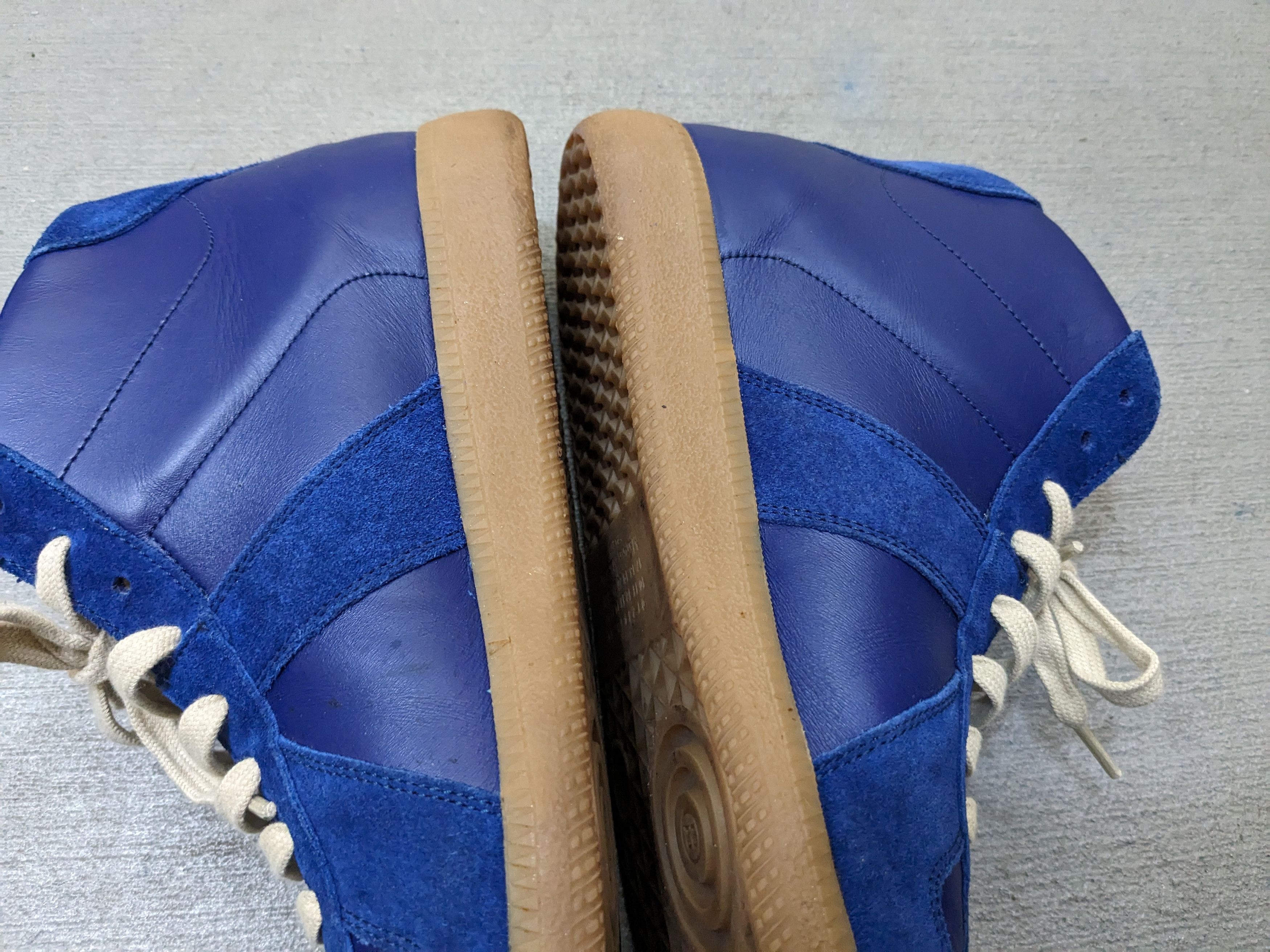 Maison Margiela Maison Margiela GAT Replica 9 42 Blue Leather High Tops Size US 9 / EU 42 - 9 Thumbnail