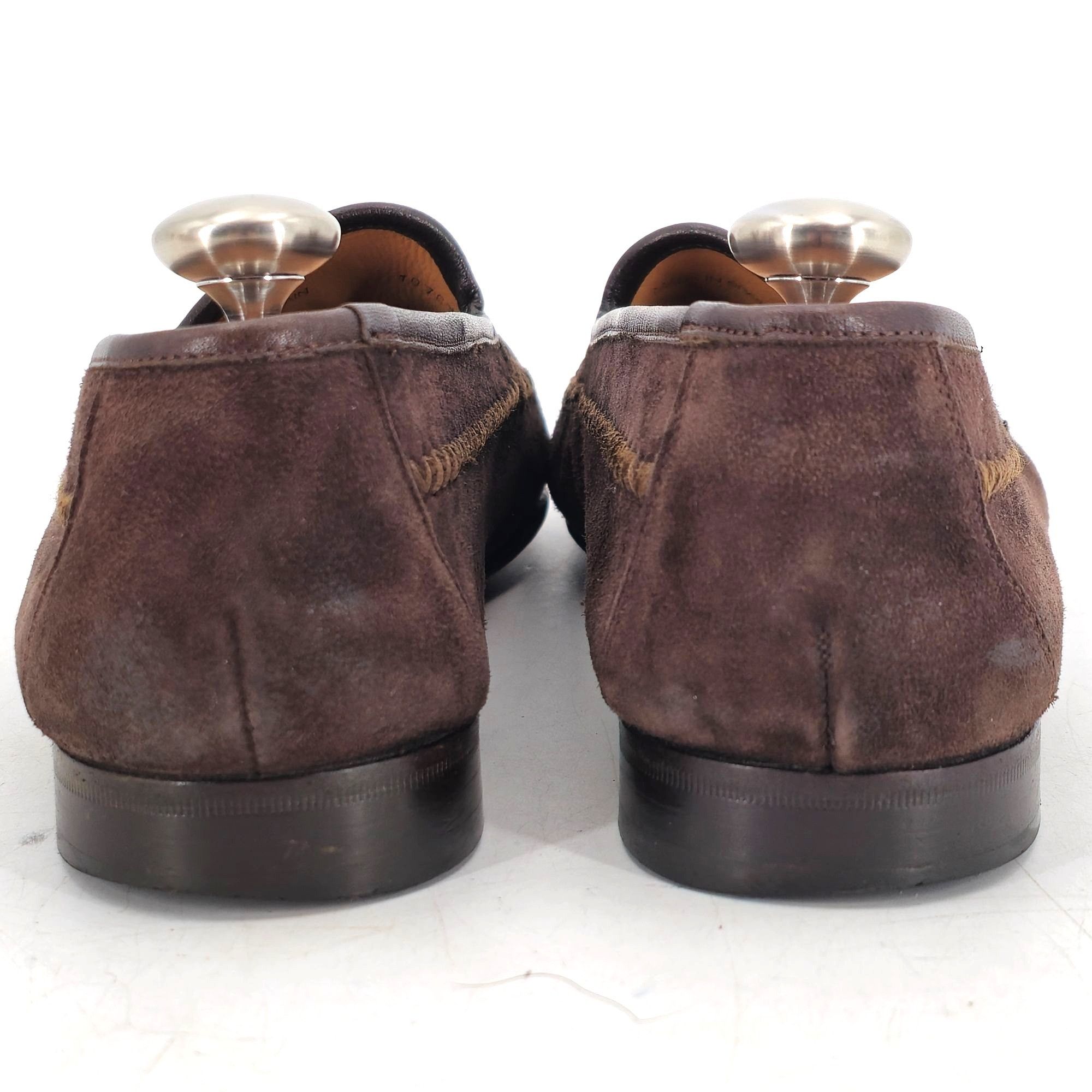Mezlan Vintage Mezlan Exotic Ostrich Suede Dress Shoes Men's 8.5M Size US 8.5 / EU 41-42 - 7 Thumbnail