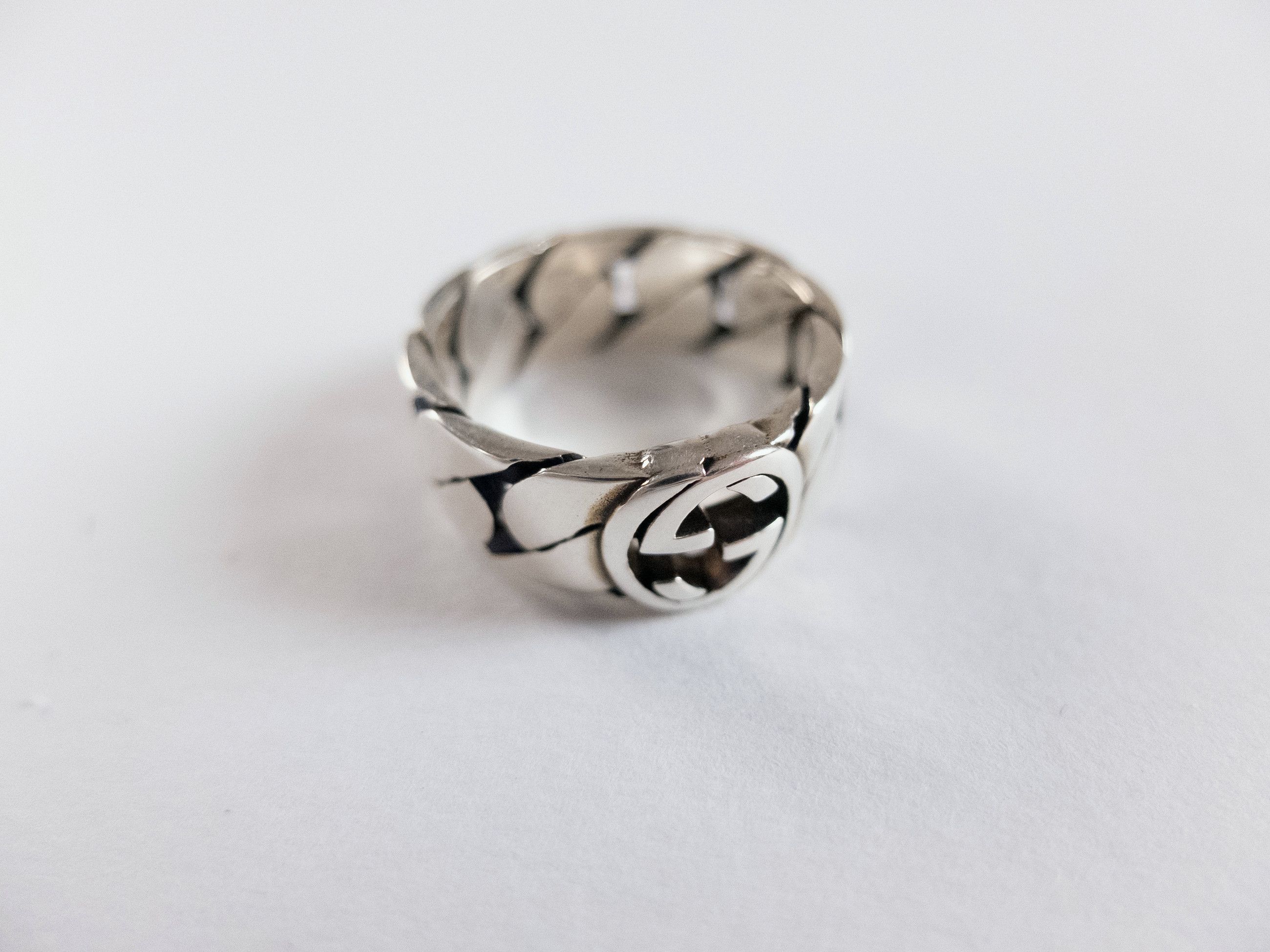 Gucci GUCCI interlocking G logo silver chain ring Size 20 / 9 Size ONE SIZE - 3 Thumbnail