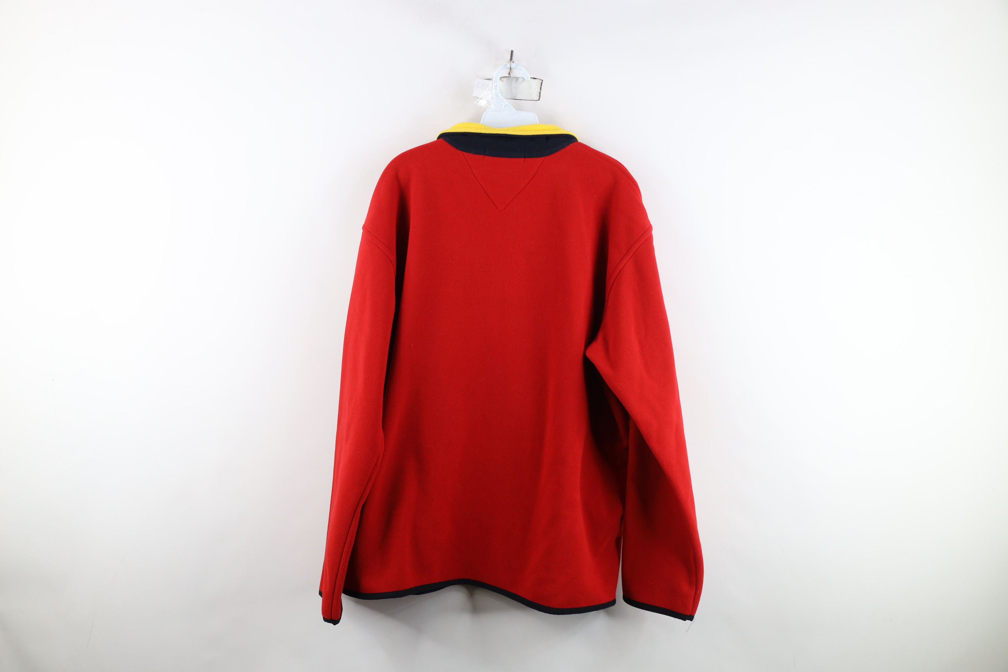 Tommy Hilfiger Vintage 90s Tommy Hilfiger Block Half Zip Fleece Sweater Size US L / EU 52-54 / 3 - 11 Thumbnail