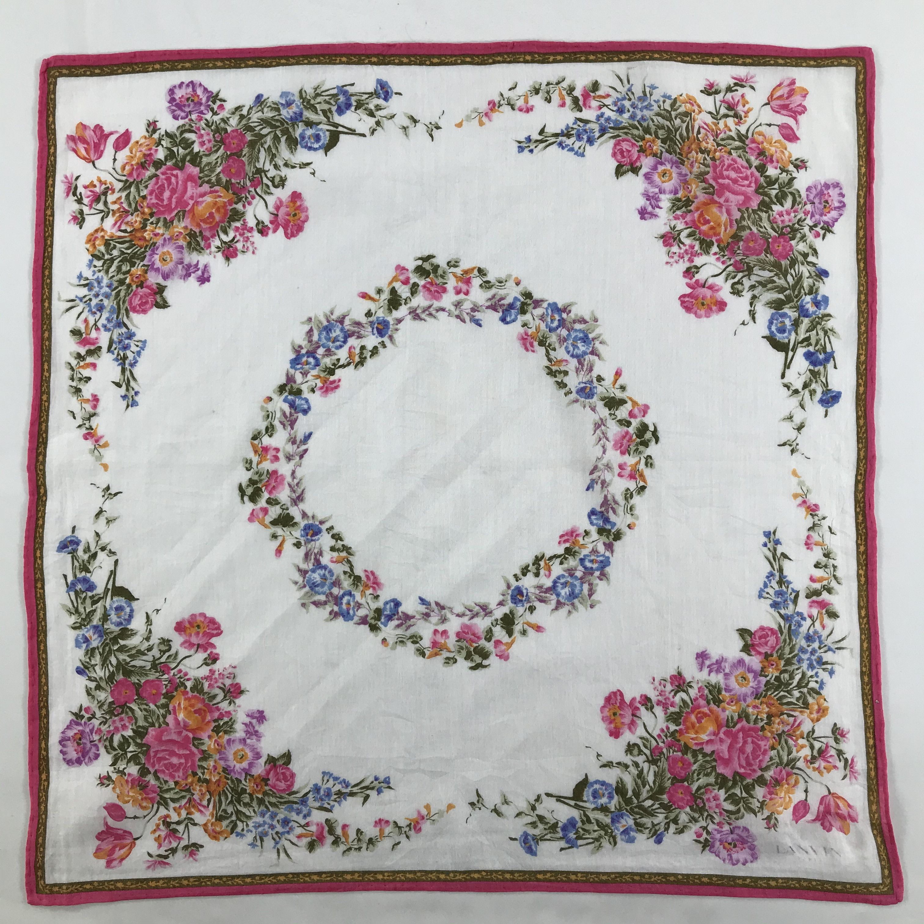 Lanvin × Vintage Lanvin Bandana / Handkerchief / Neckerchief - S1315 Size ONE SIZE - 1 Thumbnail