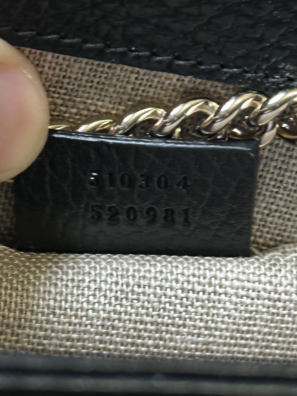 Gucci Gucci GG Interlocking Black Leather Shoulder Bag - 510304 Size ONE SIZE - 13 Thumbnail