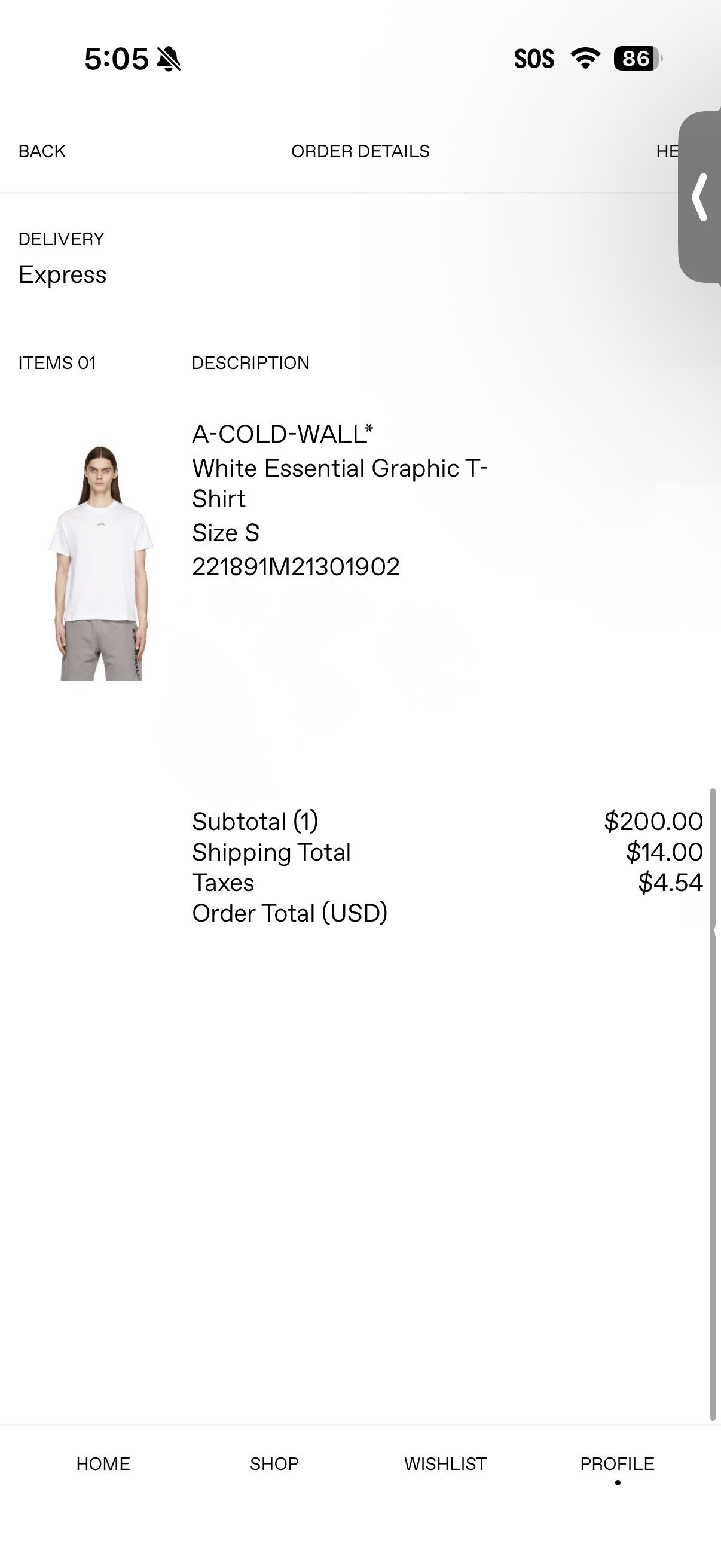 A-COLD-WALL* A-COLD-WALL TSHIRT Size US S / EU 44-46 / 1 - 6 Thumbnail