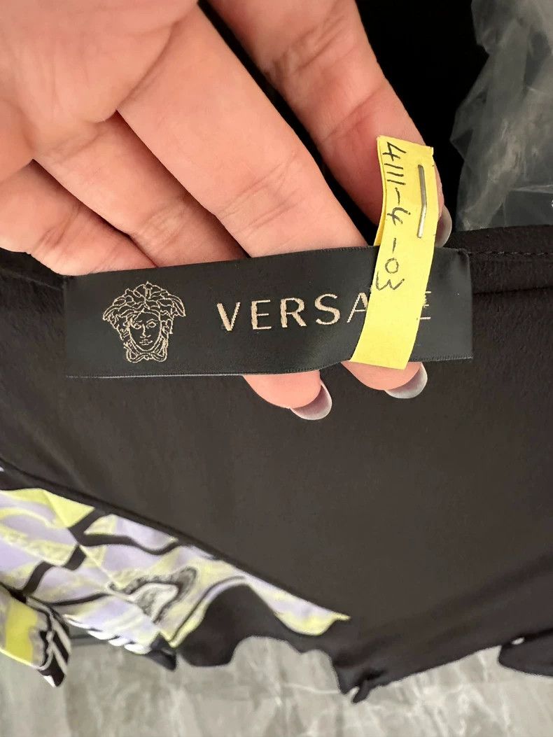Versace Versace Mulberry silk dress Size S / US 4 / IT 40 - 4 Thumbnail