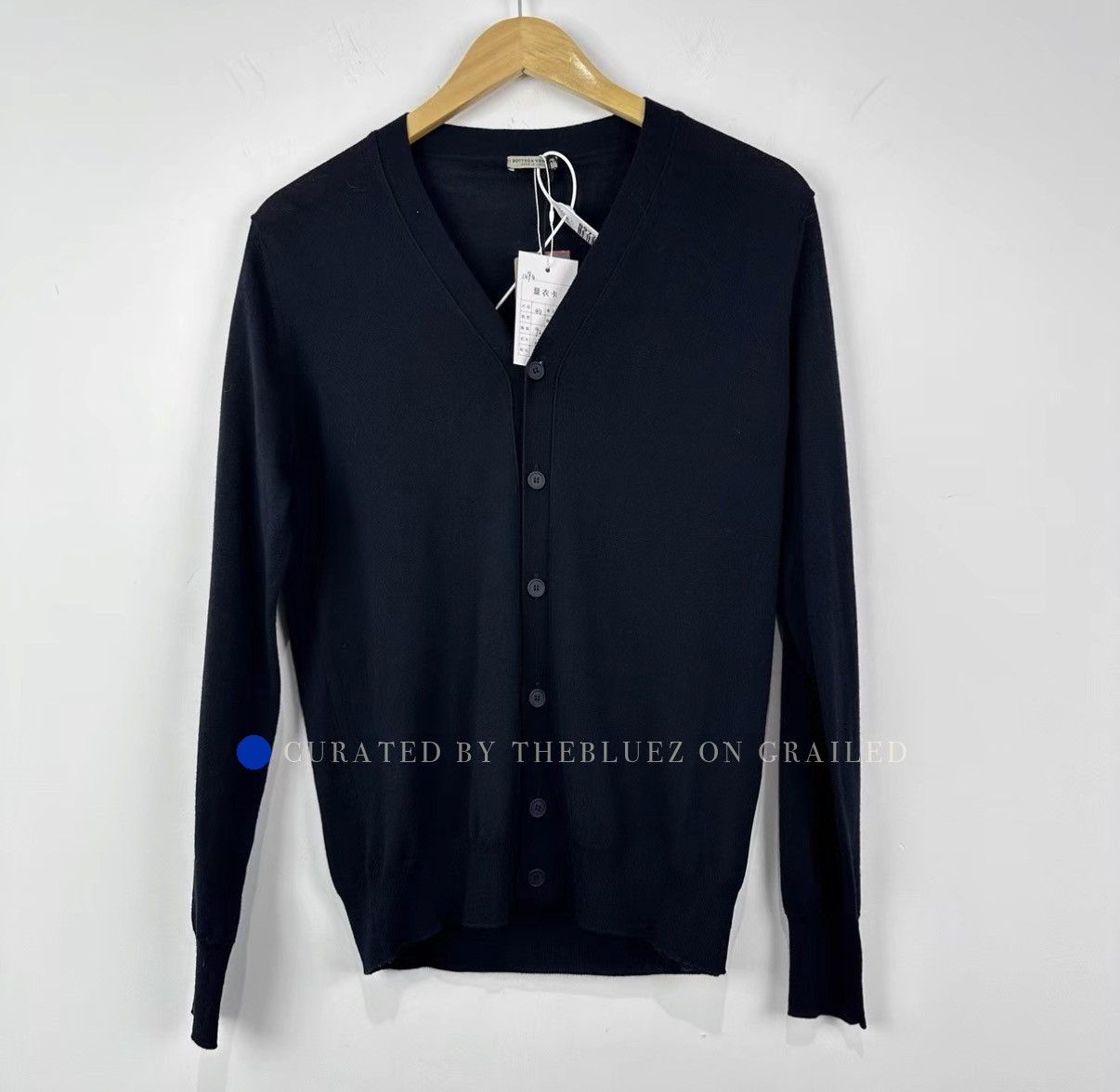 Bottega Veneta Classic Black Wool Knitted Cardigan Size US S / EU 44-46 / 1 - 1 Thumbnail