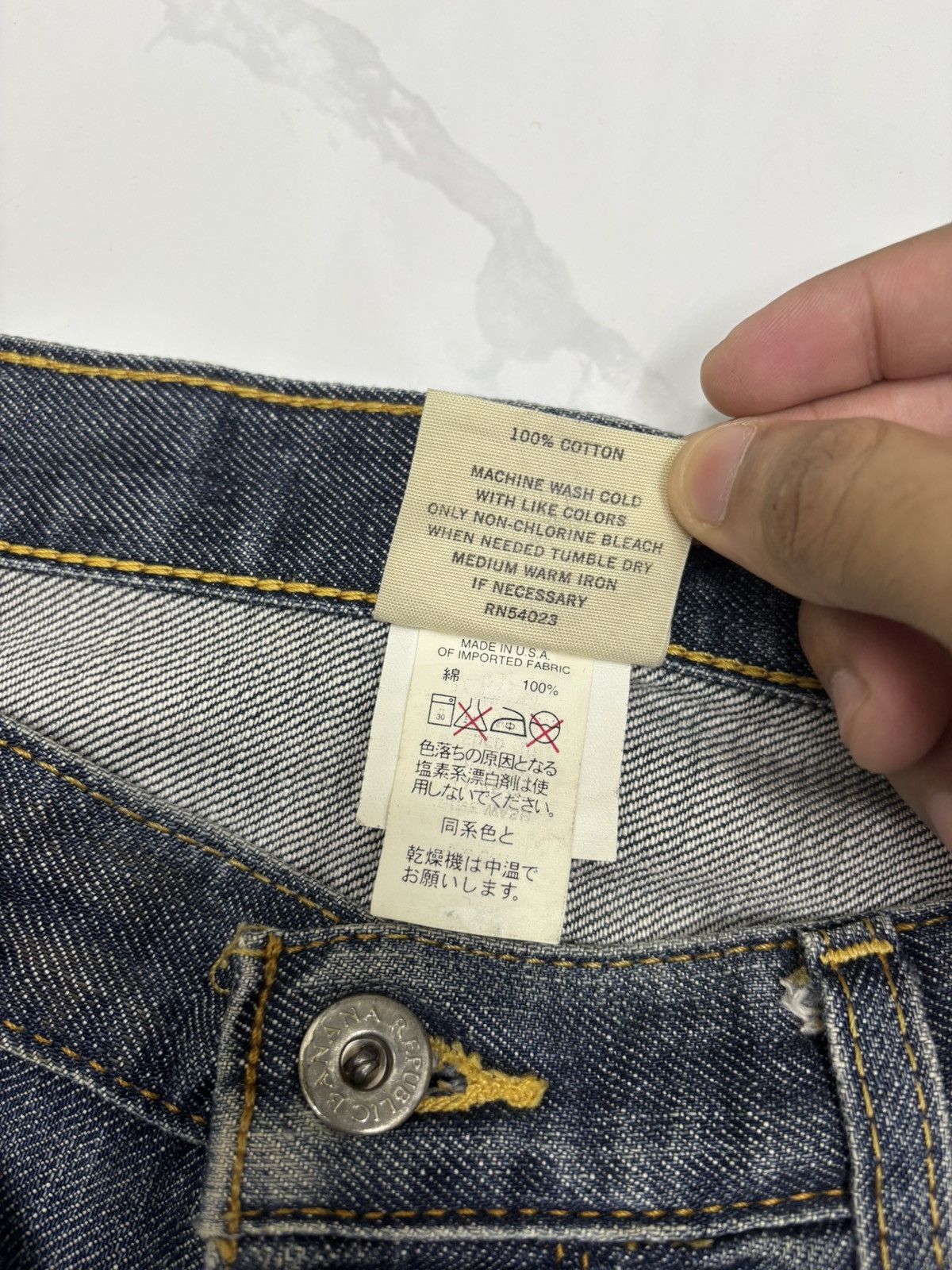 Kapital FLARE JEANS BANANA REPUBLIC DISTRESSED DENIM JEANS Size US 32 / EU 48 - 12 Thumbnail