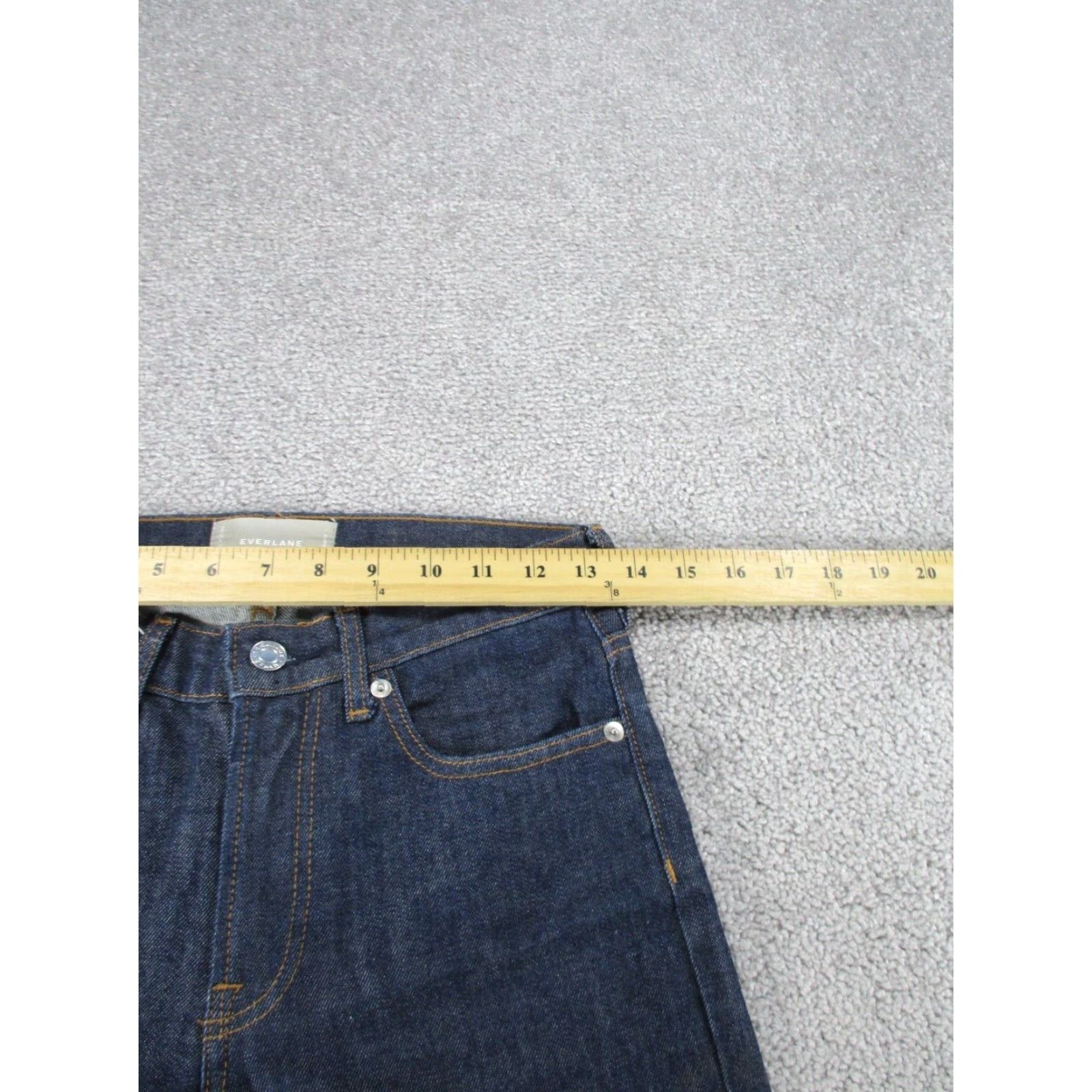 Everlane Everlane Jeans Skinny Women's 25 Dark Wash Denim Mid Rise Zip Zipper Blue Regular Size Size 42" / US 20 - 7 Thumbnail