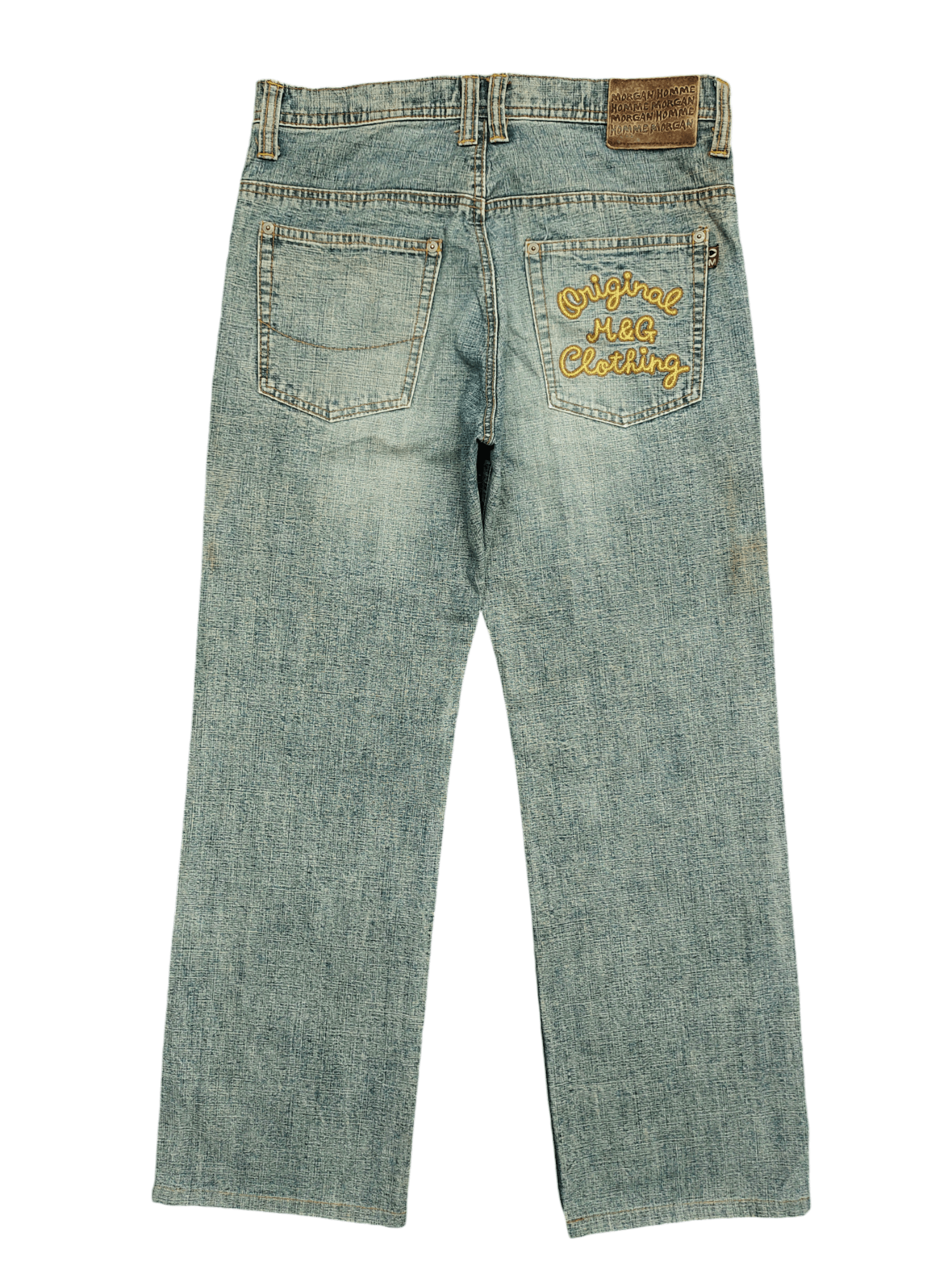 Kapital 1990s Morgan Homme Distress Rusty Faded Patchwork Jeans Size US 31 - 11 Thumbnail
