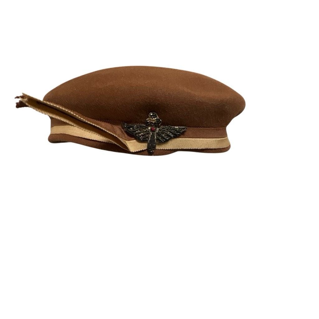 Vintage Donnybrook Amy New York Brown Vintage Beret Embroidered Bee Size ONE SIZE - 1 Thumbnail