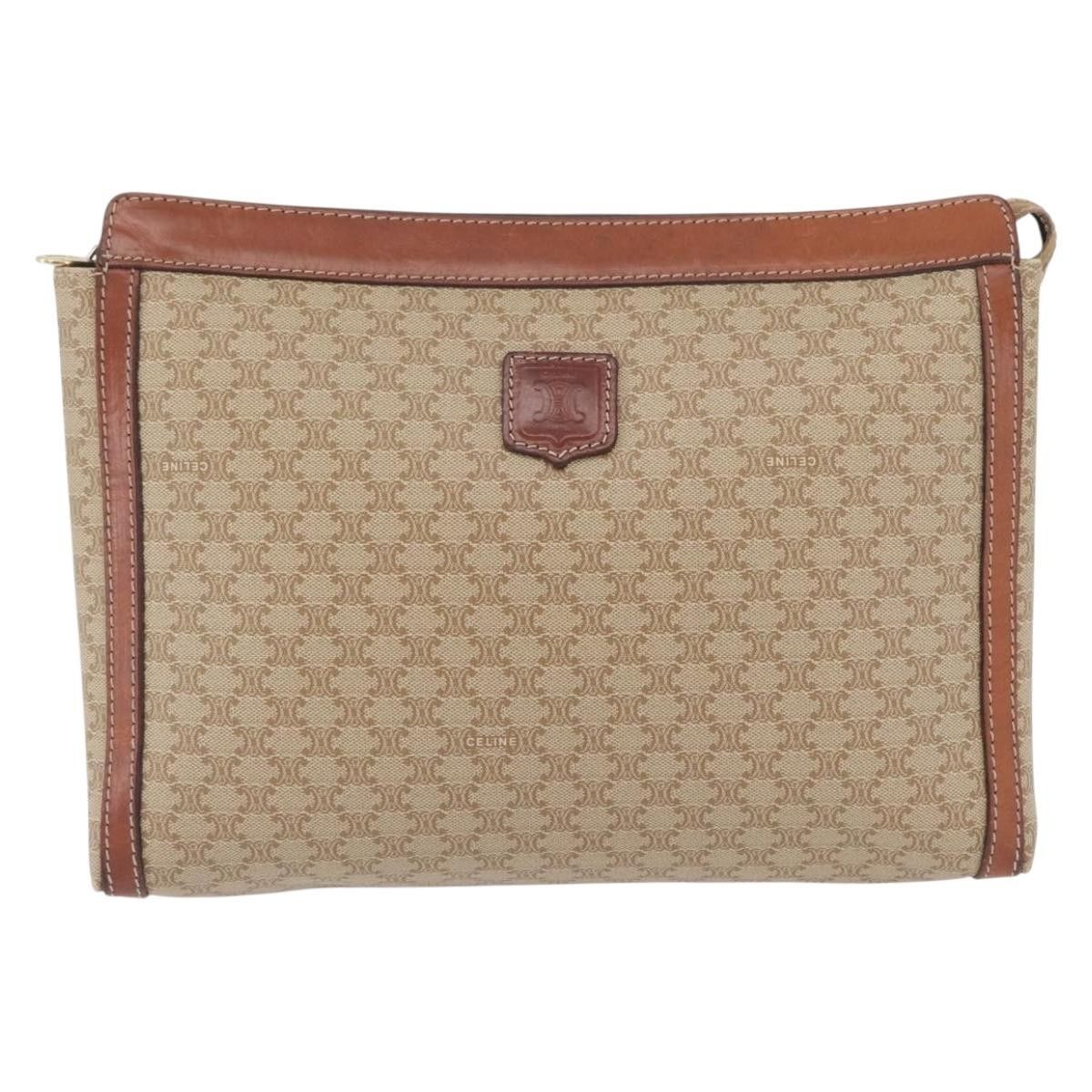 Celine Celine Macadam Pochette Canvas and Leather Size ONE SIZE - 1 Thumbnail