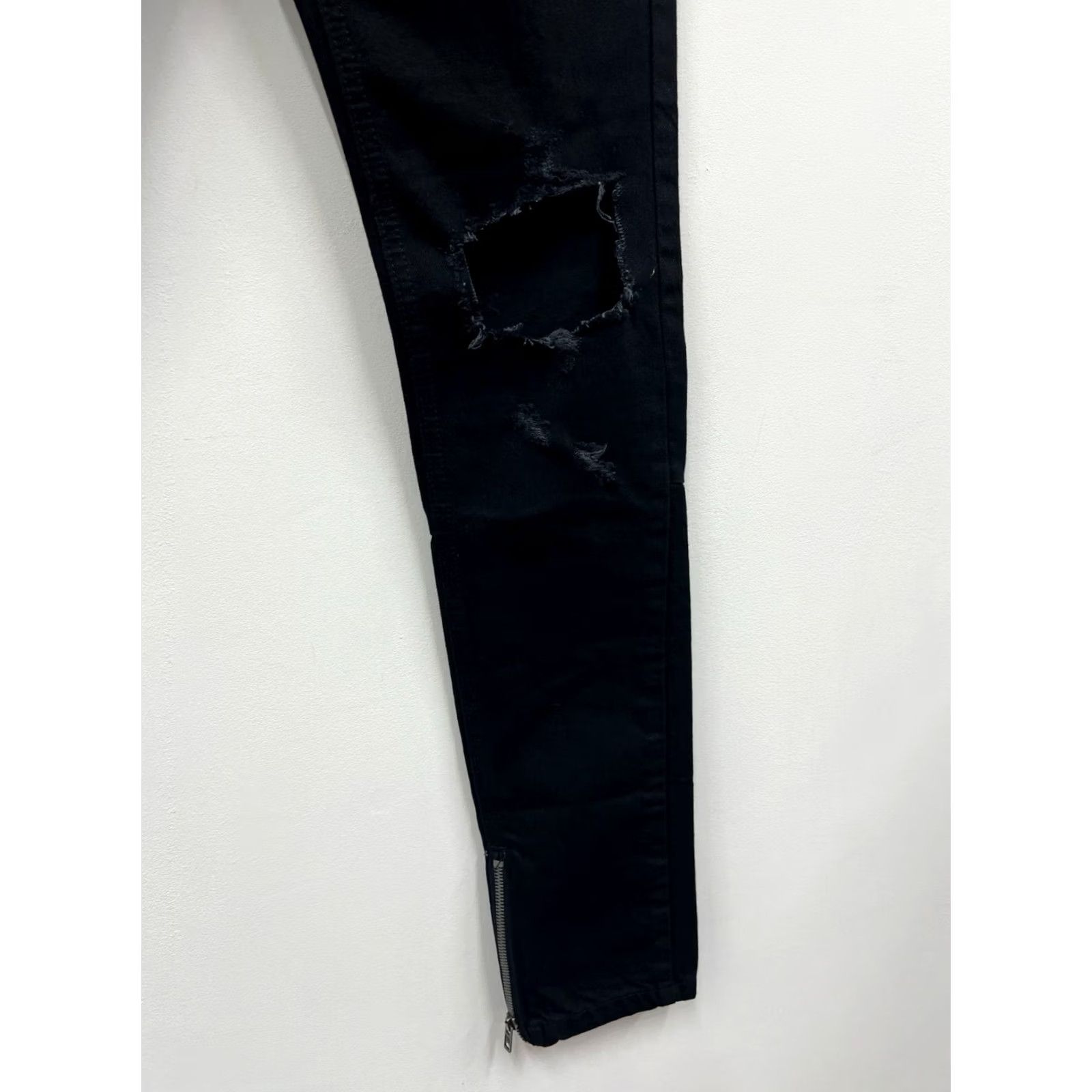 Vintage Religion Jeans Black Super Slim Fit Mens 31x32 Denim Pants Slimming Style Jeans Mens Black 31x32 Size US 31 - 5 Thumbnail