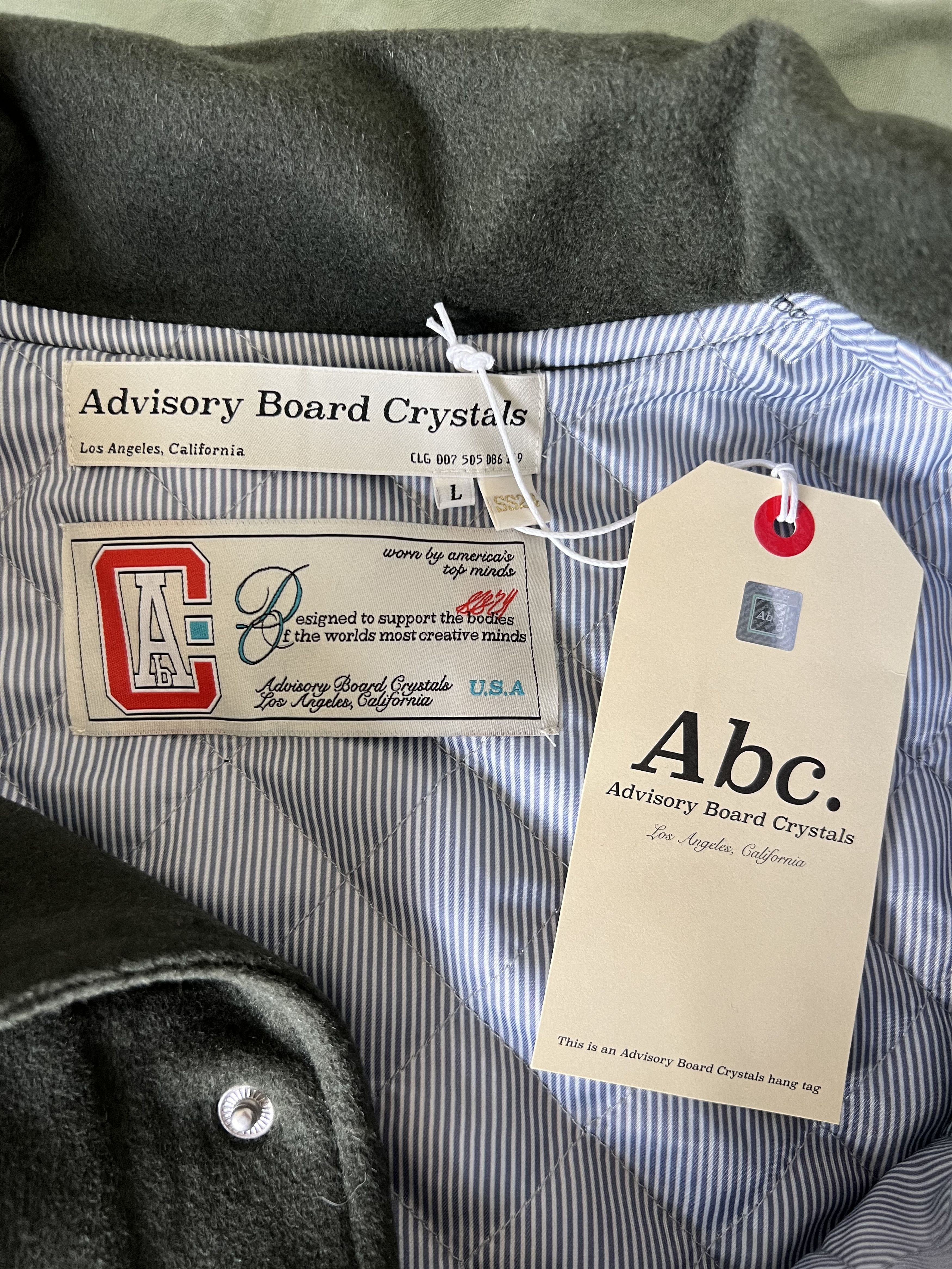 Advisory Board Crystals Abc. School Of The Future Military Wool Varsity Jacket Size US L / EU 52-54 / 3 - 9 Thumbnail