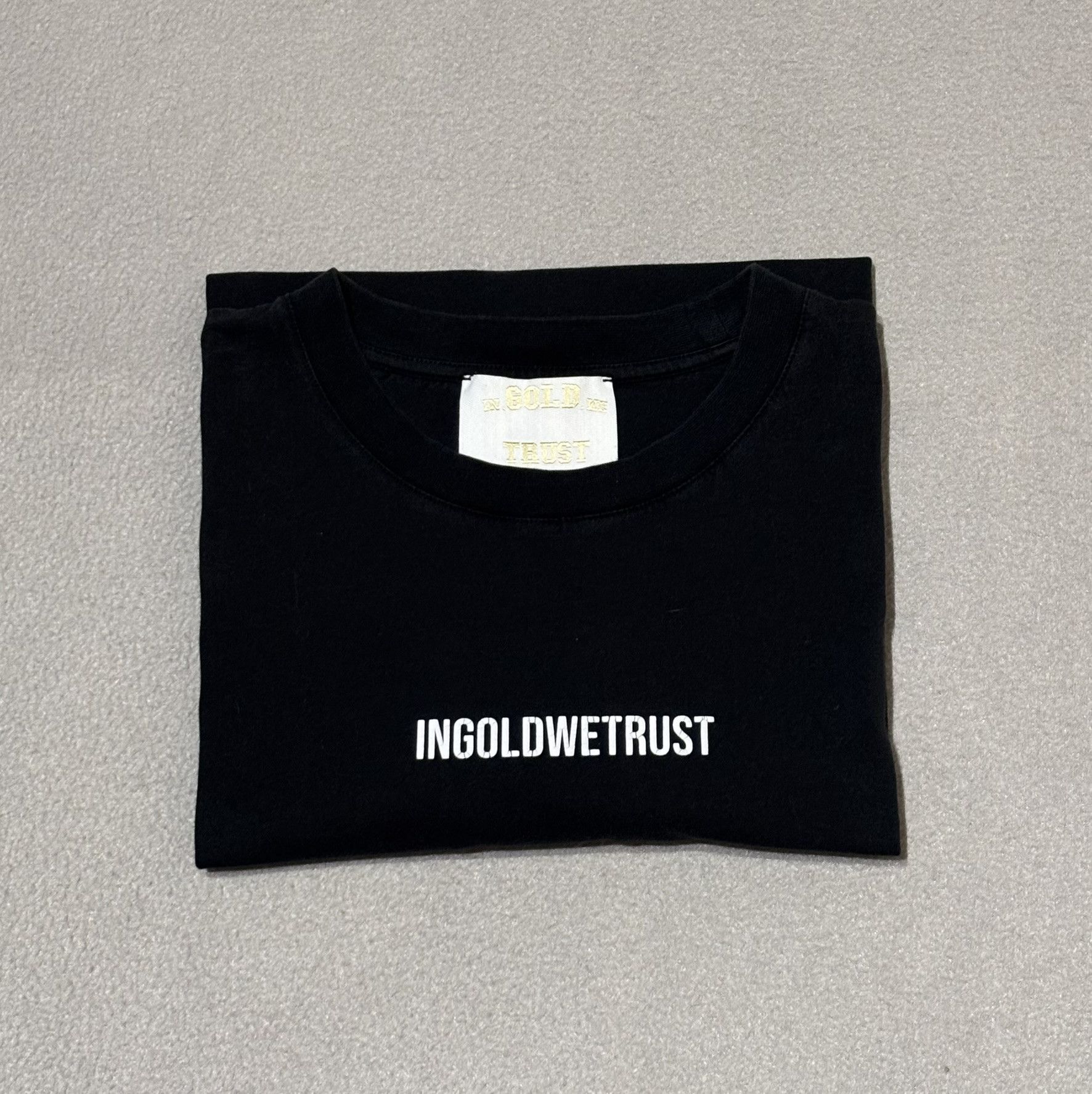 IN GOLD WE TRUST PARIS In Gold We Trust Black T-Shirt size M Size US M / EU 48-50 / 2 - 17 Thumbnail