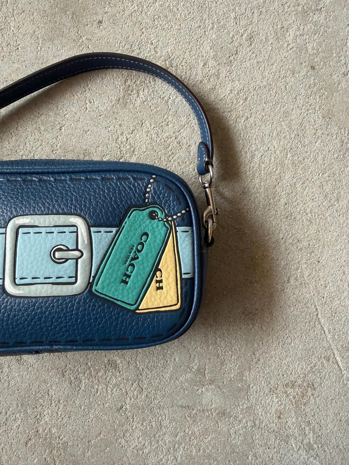 Coach Coach 2Way Jamie Trompe Shoulder Bag Blue Size ONE SIZE - 3 Thumbnail