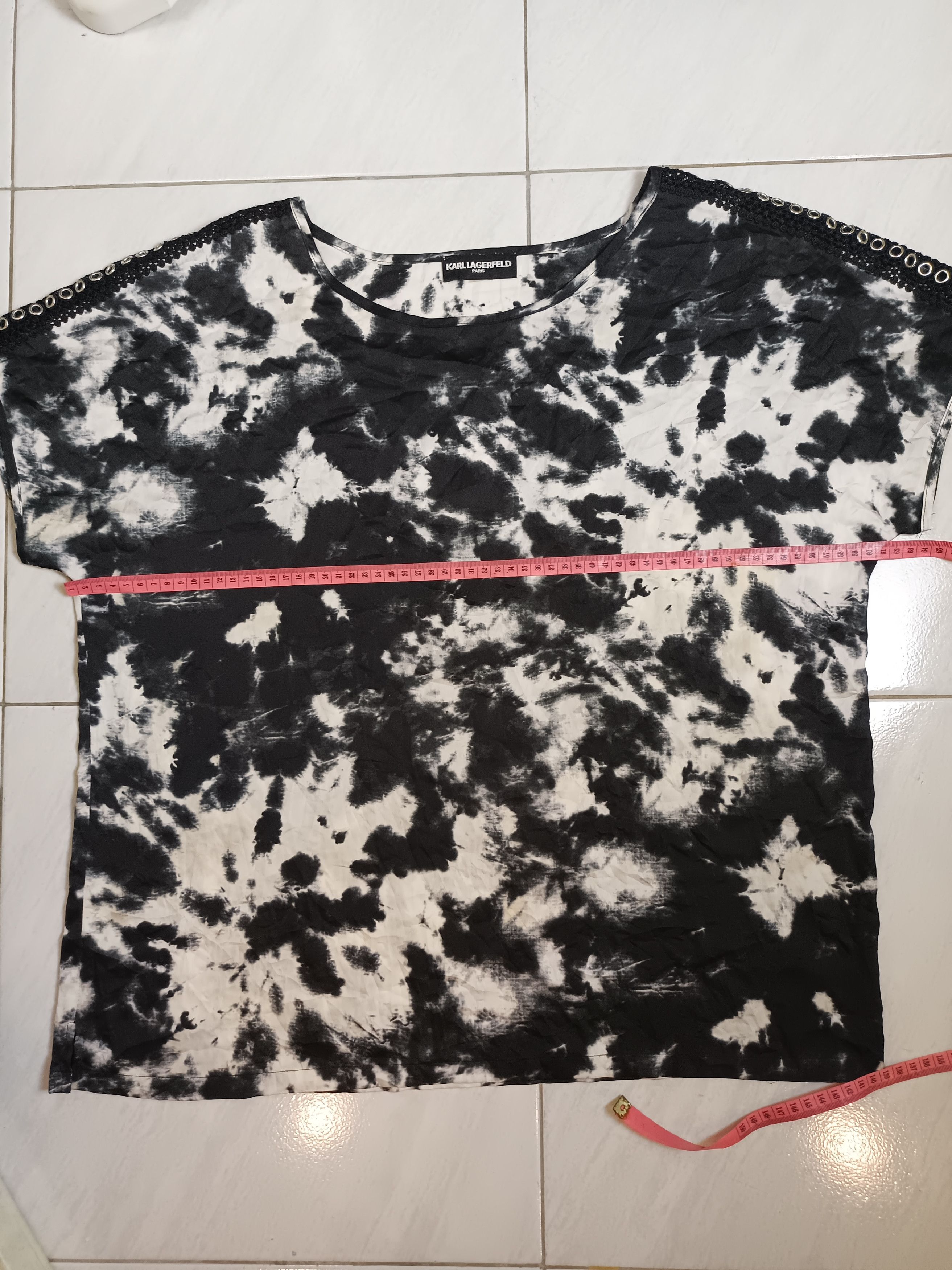 If Six Was Nine × Japanese Brand Karl Lagerfeld Women's Blouses vintage studed Tie Dye Size XL / US 12-14 / IT 48-50 - 4 Thumbnail