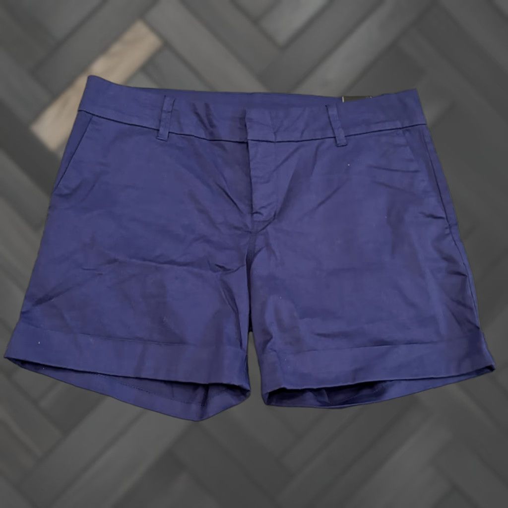 Vintage KUT from the Kloth Julia Walking Short Womens 4 Blue Denim Chino Shorts Casual Flat Front 5-Pocket Style Summer Womens Size 27" / US 4 / IT 40 - 1 Thumbnail