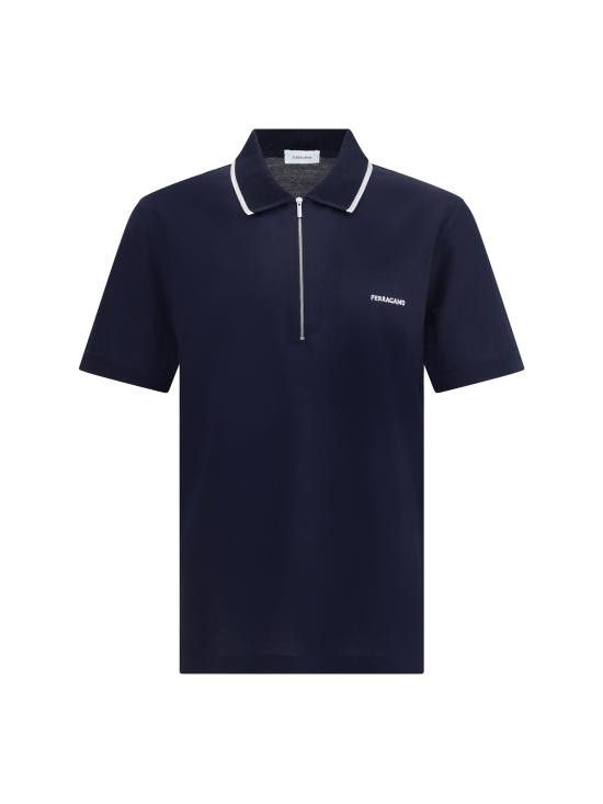 Salvatore Ferragamo SALVATORE FERRAGAMO Men Polo Shirts 784281 001 BLUE Size US S / EU 44-46 / 1 - 1 Thumbnail