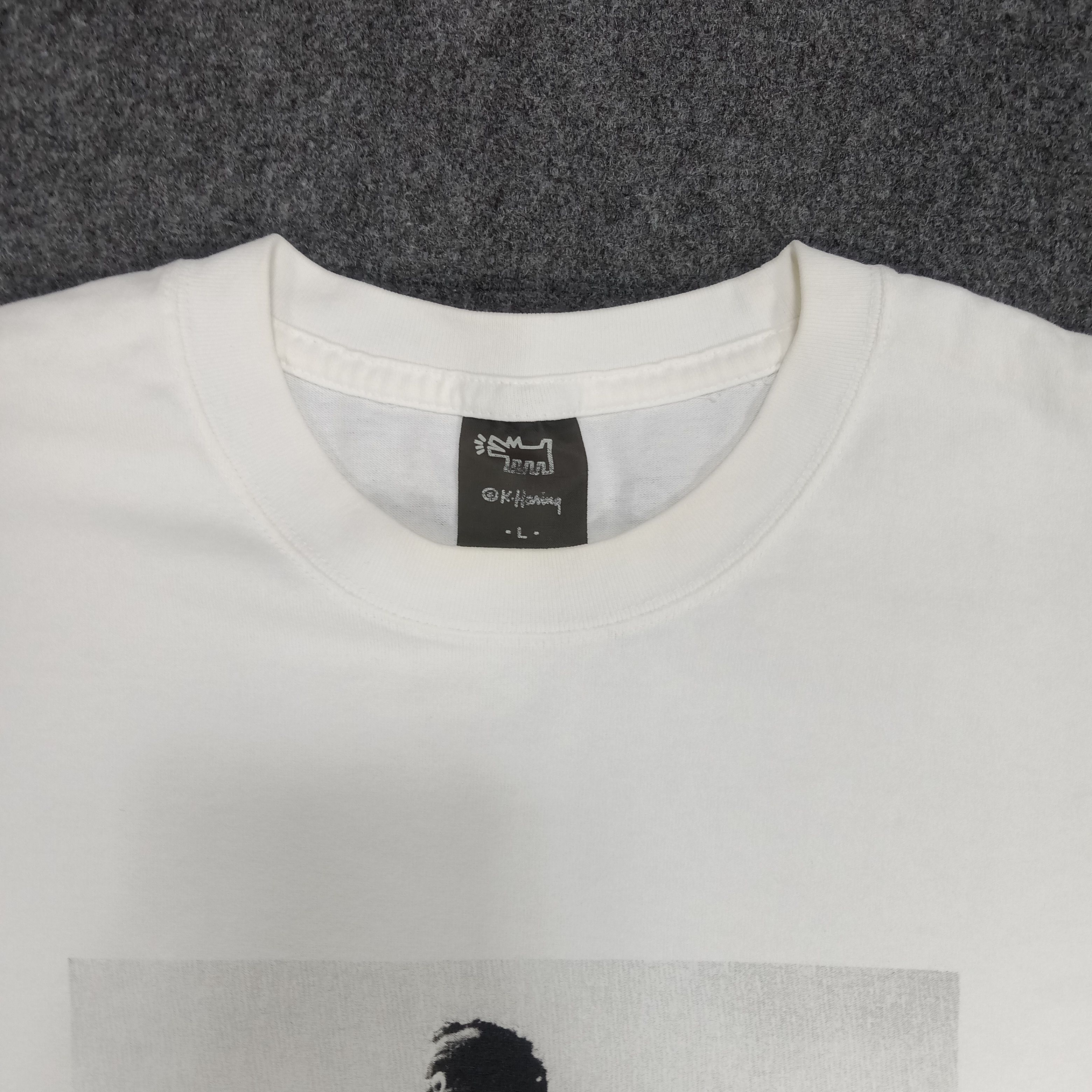 Keith Haring × Vintage Keith Haring American Photo Art Tshirt Size US L / EU 52-54 / 3 - 4 Thumbnail