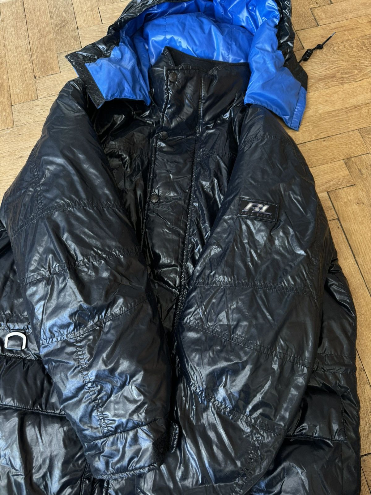 Ralph Lauren × Ralph Lauren Sport 90’s Ralph Lauren Polo Sport Black Shiny Puffer Jacket M Size US M / EU 48-50 / 2 - 8 Thumbnail