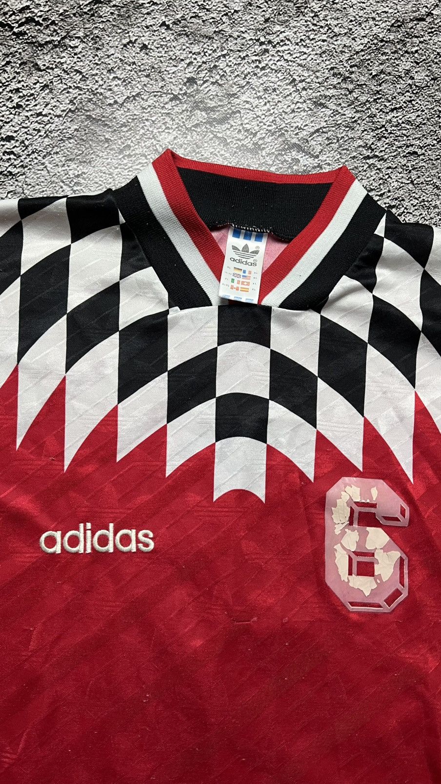 Adidas 1994 Matchworn⁉️Giorgi Chikhradze Georgia adidas jersey Size US XL / EU 56 / 4 - 4 Thumbnail