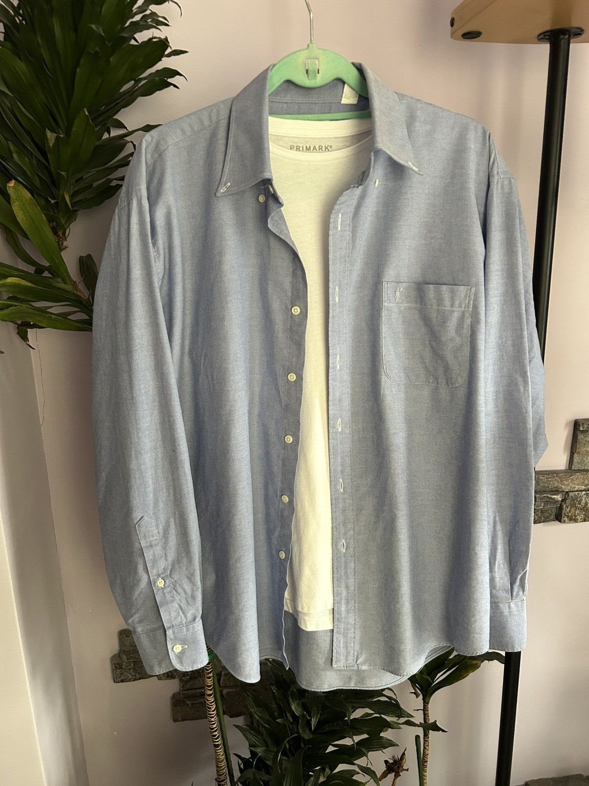 Saint Laurent Paris YSL light Cotton Shirt overshirt Size US L / EU 52-54 / 3 - 1 Thumbnail