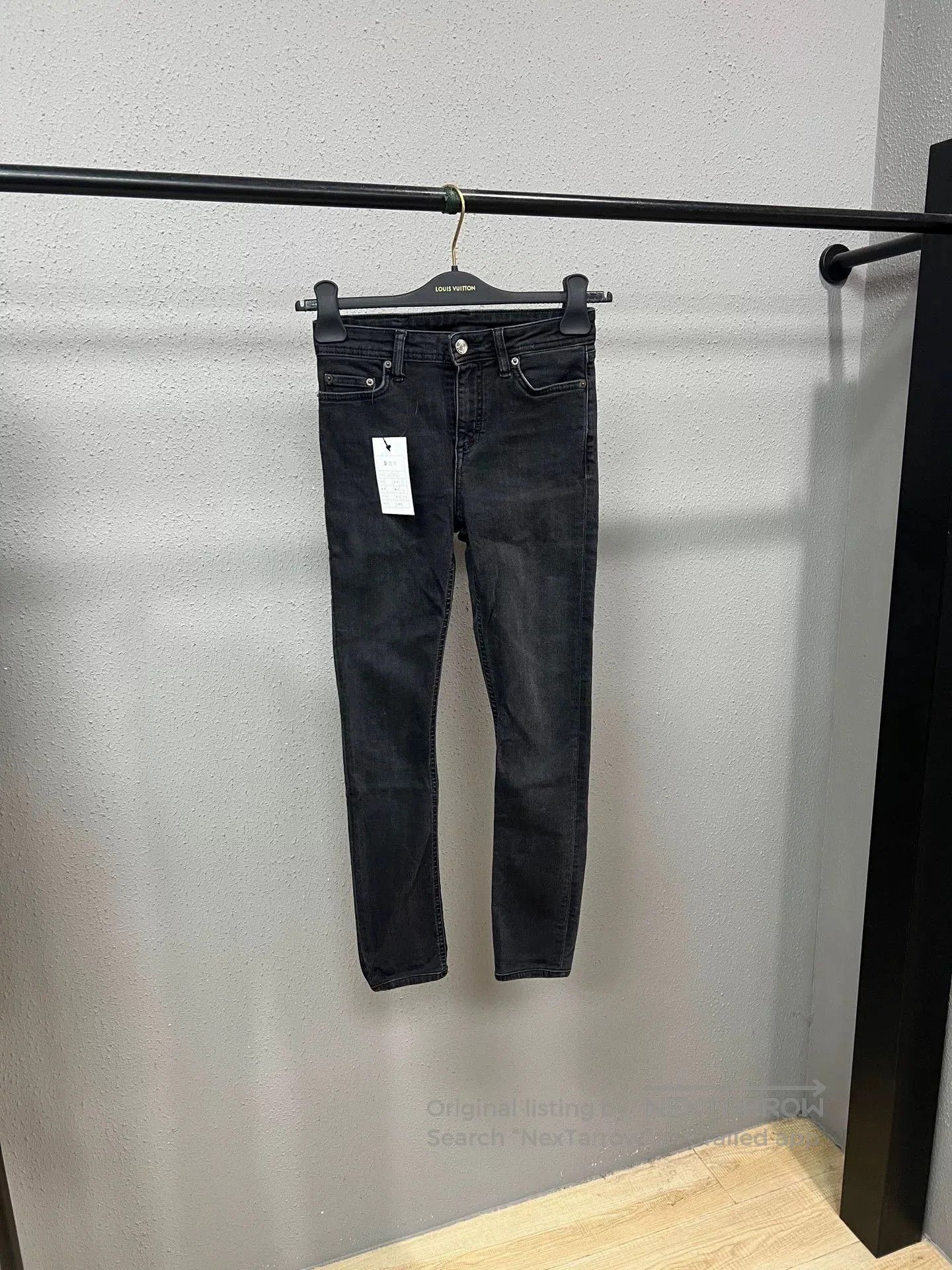 Acne Studios Acne Studios Black Denim Pants Size 24. Size 24" / US 00 / IT 34 - 1 Thumbnail