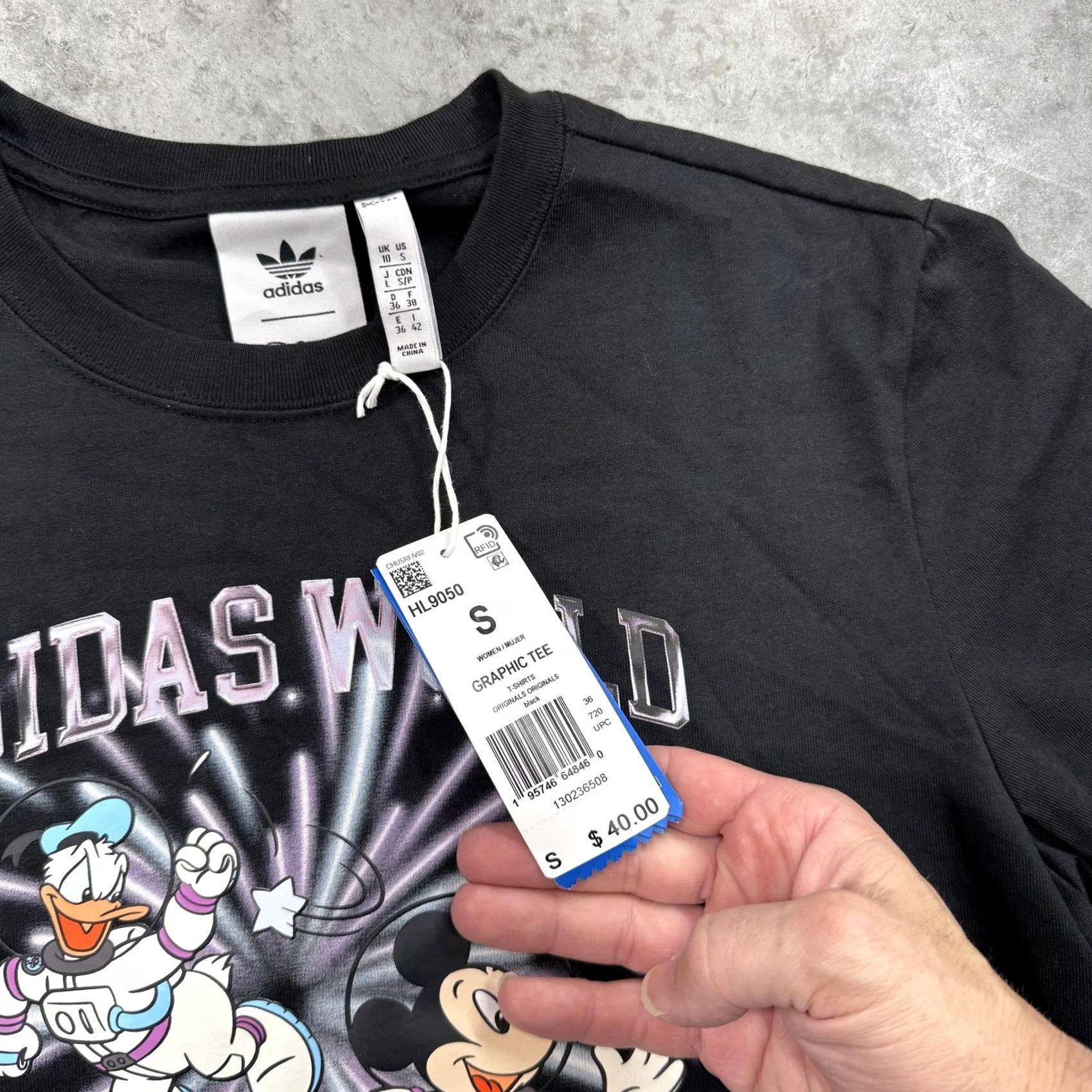 Adidas Adidas Disney Shirt Mens Small Mickey Donald World Space Graphic Tee Size US S / EU 44-46 / 1 - 5 Thumbnail