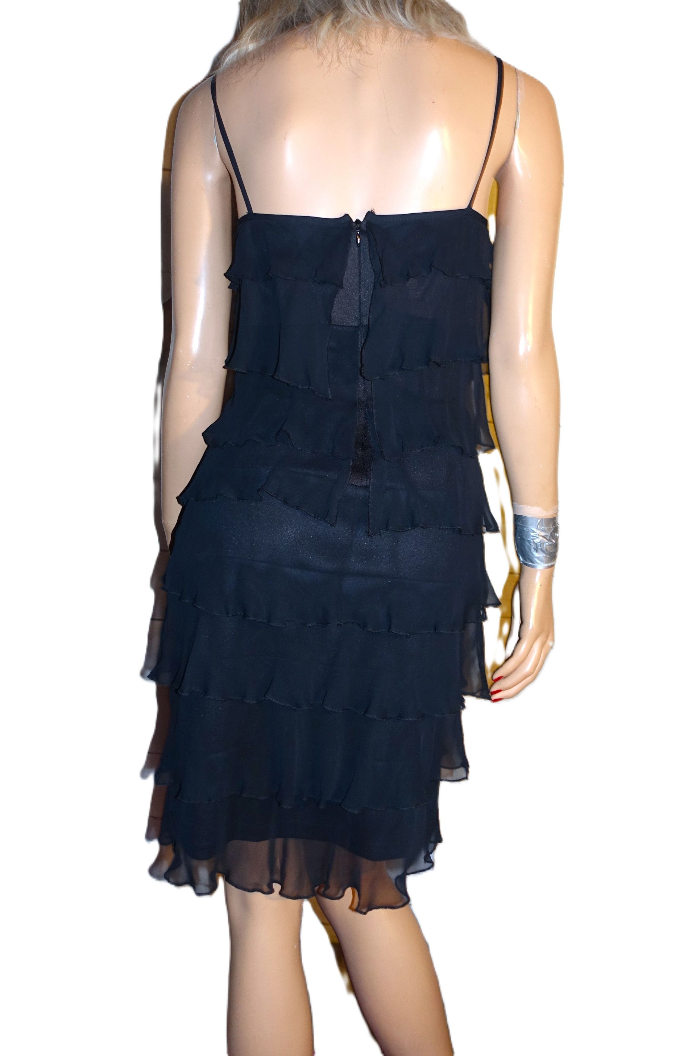 Other ABS Allen Schwartz. Black Ruffled Tank Dress 6 Size M / US 6-8 / IT 42-44 - 6 Thumbnail