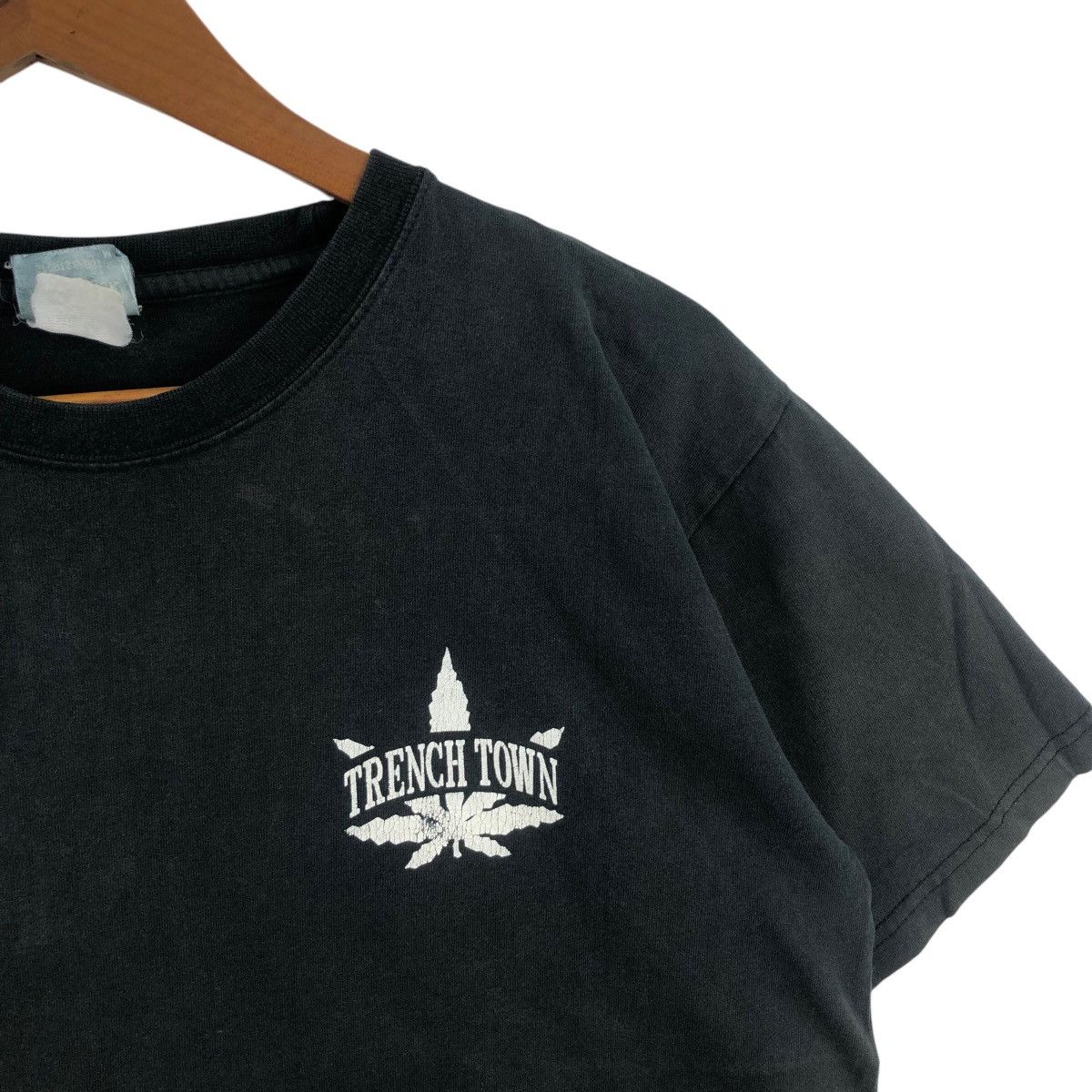 Vintage Vintage 90s FRENCH TOWN Tee Shirt Big Logo Marijuana Raggae Size US M / EU 48-50 / 2 - 4 Thumbnail