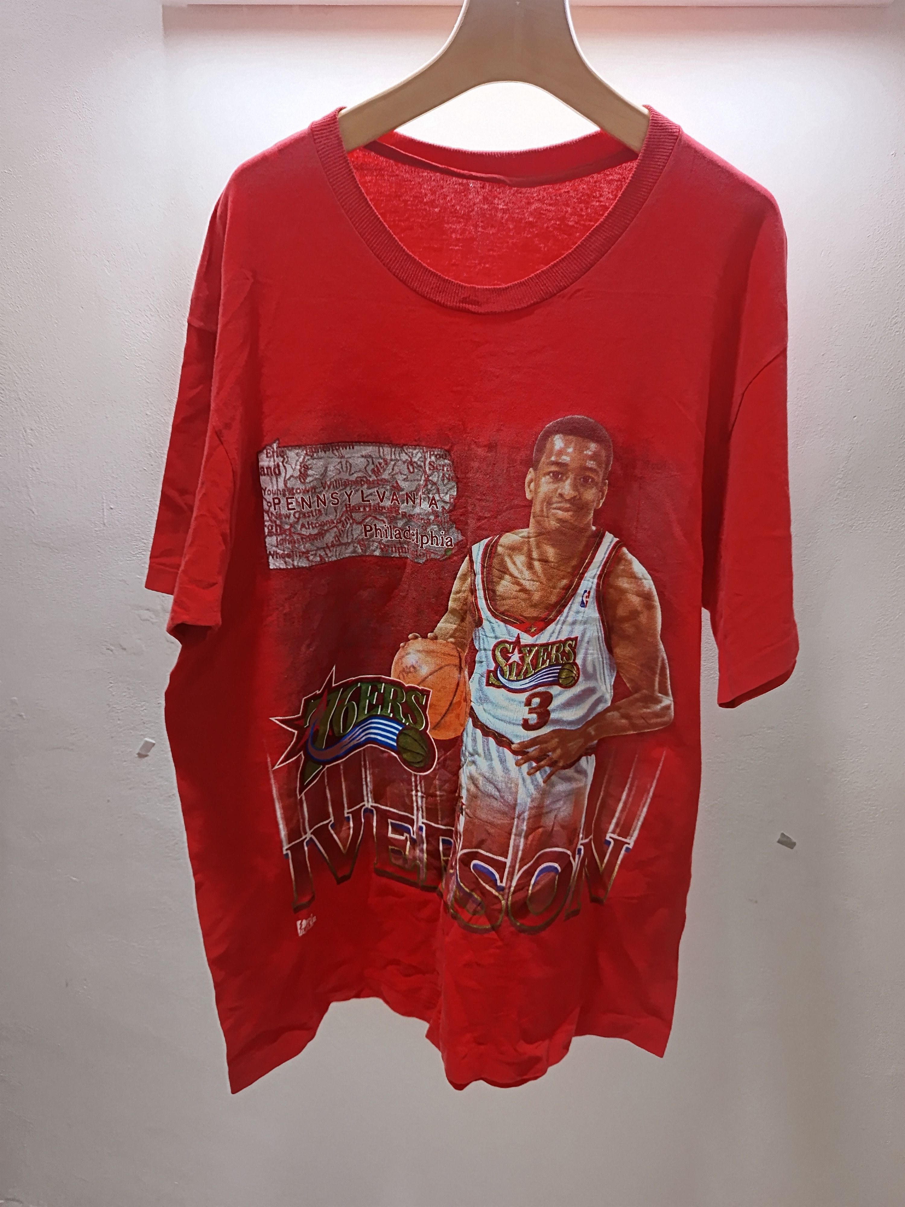 Pro Player Vintage 90s iverson single stitch Size US XL / EU 56 / 4 - 1 Thumbnail
