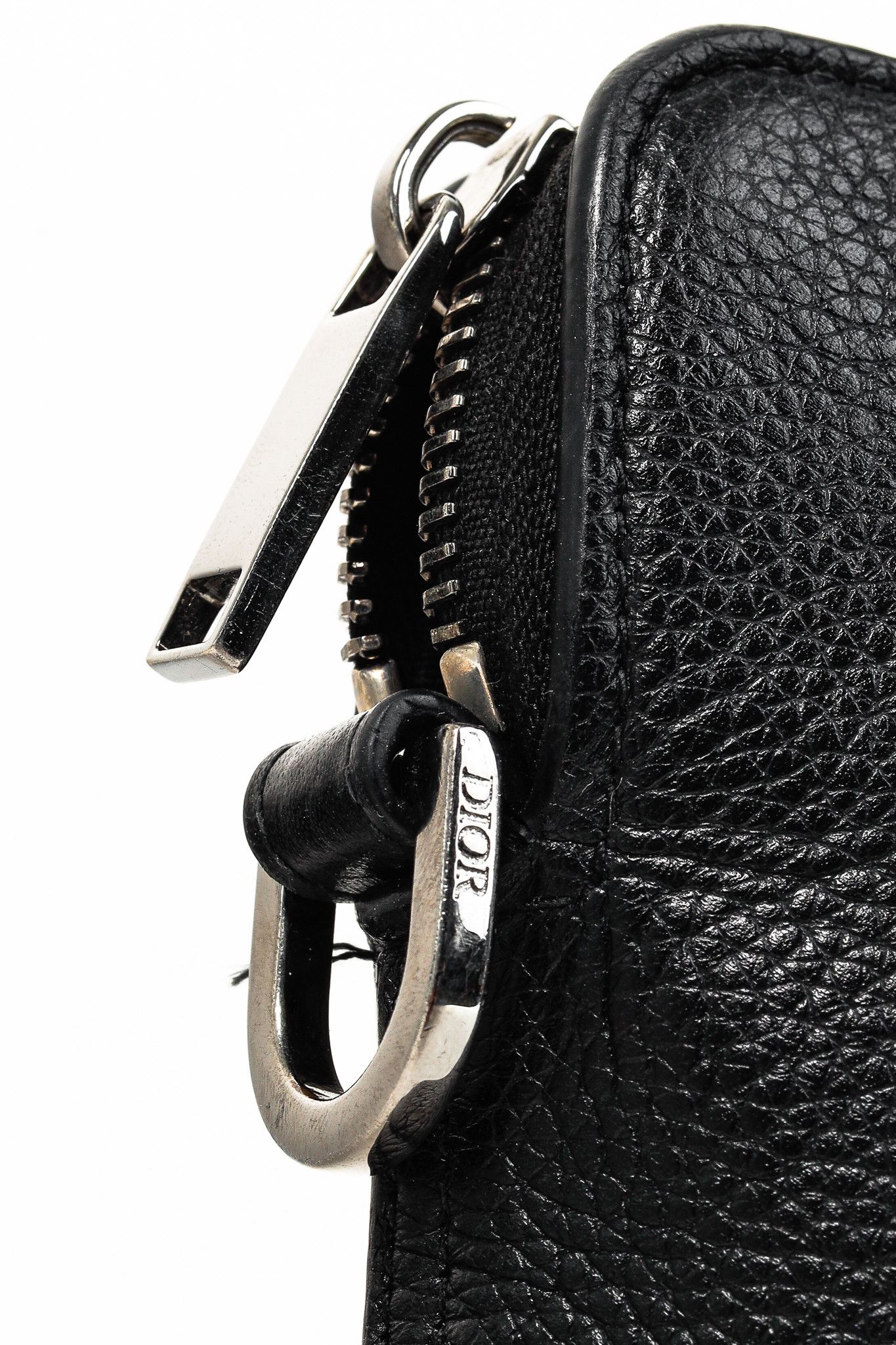 Dior × Stussy Dior X Shawn Stussy AW/20 Black Pebbled Leather Large Clutch Size ONE SIZE - 7 Thumbnail