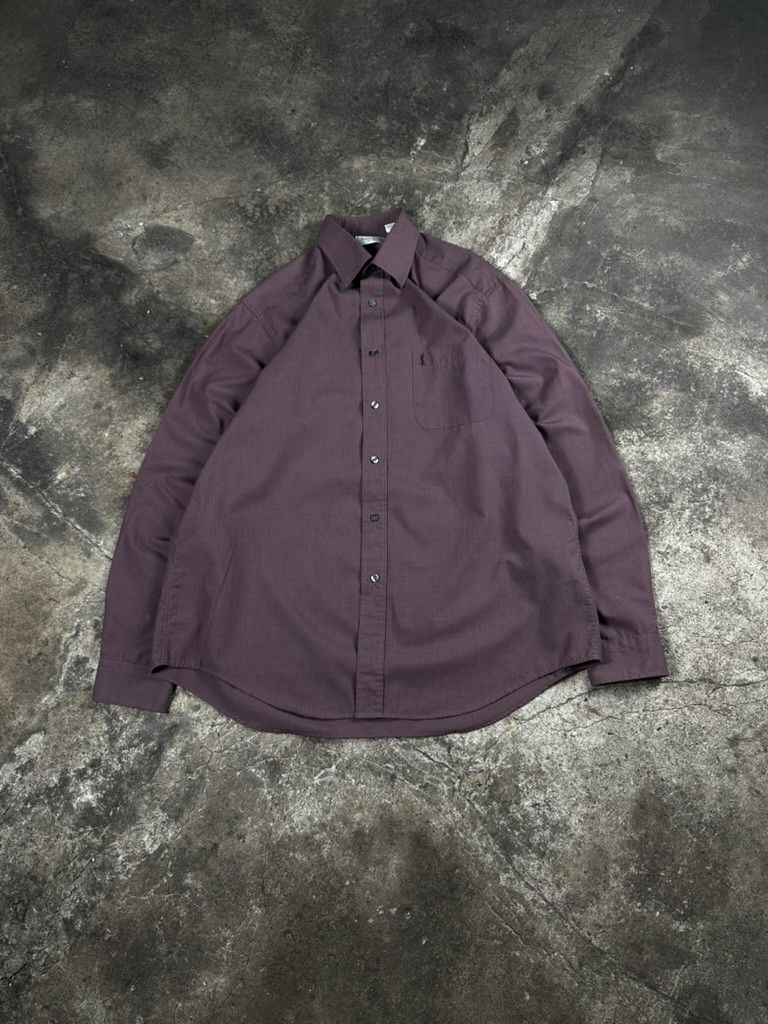 Yves Saint Laurent Vintage Yves Saint Laurent YSL Button Up Shirt Size US XL / EU 56 / 4 - 1 Thumbnail