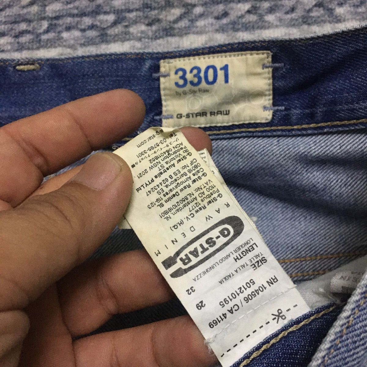 G-Star Distressed 3301 Raw Denim By G-Star Size US 29 - 9 Thumbnail