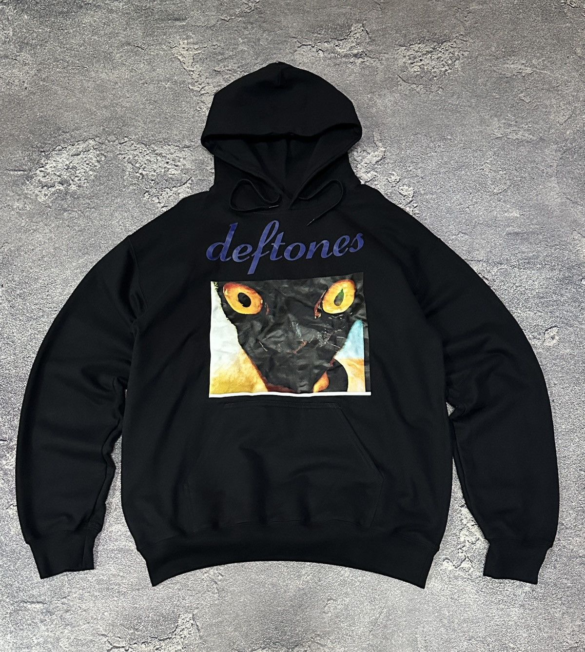 Band Tees Deftones 2017 Around the Fur Cat Unisex Black Hoodie Rock Size US M / EU 48-50 / 2 - 1 Thumbnail