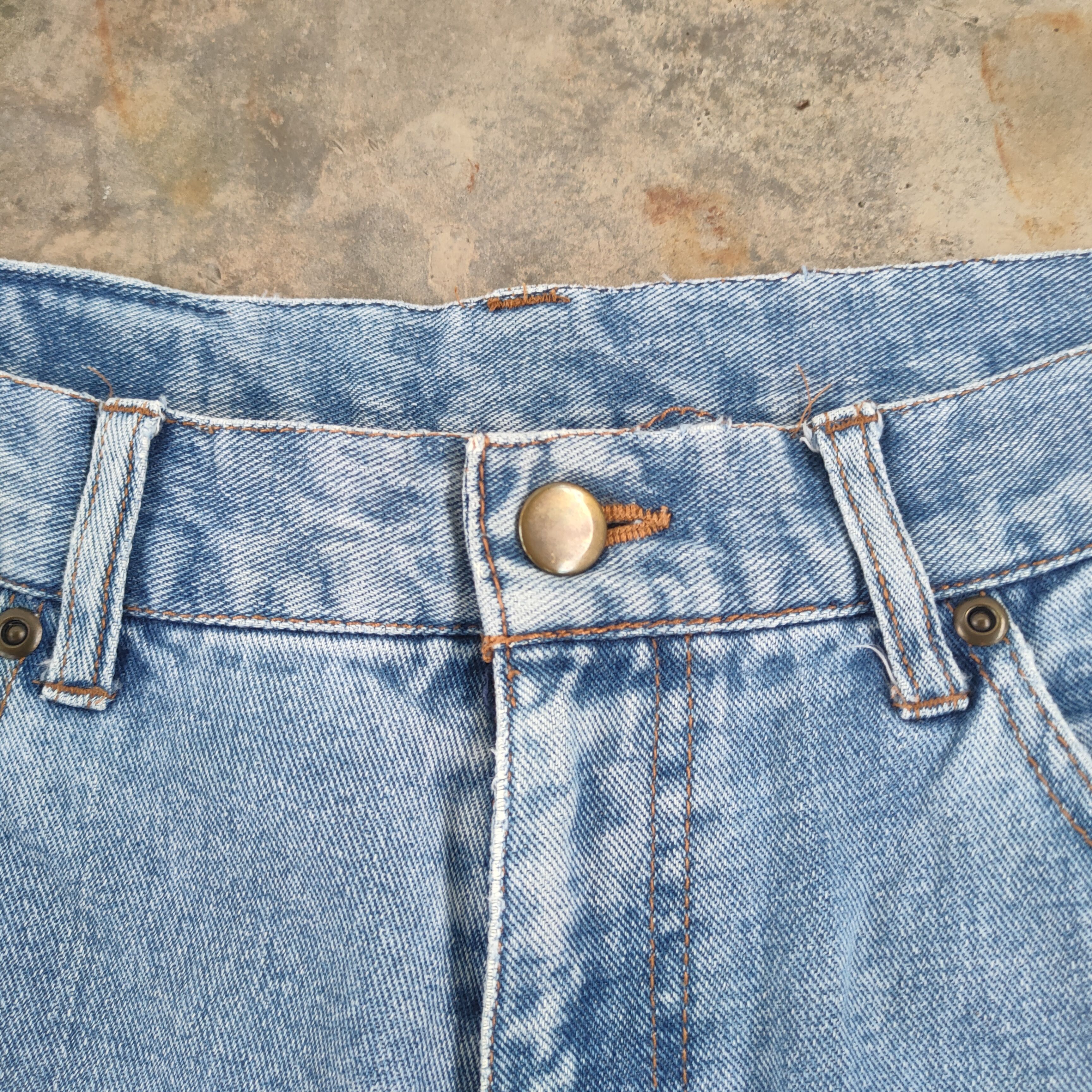 Japanese Brand × Jean × Vintage W32 VINTAGE JAPANESE FADED DISTRESSED RIPPED JEAN PANTS Size US 32 / EU 48 - 5 Thumbnail