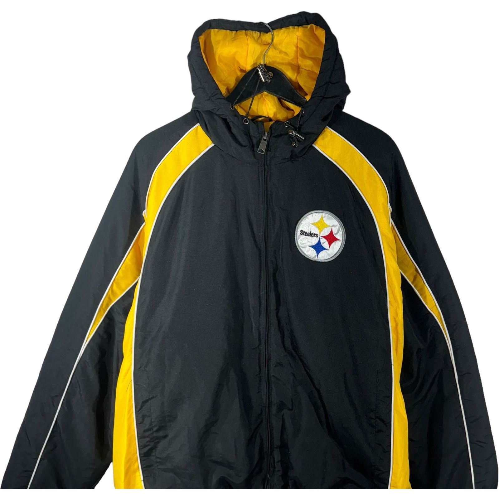 NFL NFL Pittsburg Steelers Full Zip Hooded Light Jacket Size US XXL / EU 58 / 5 - 2 Thumbnail