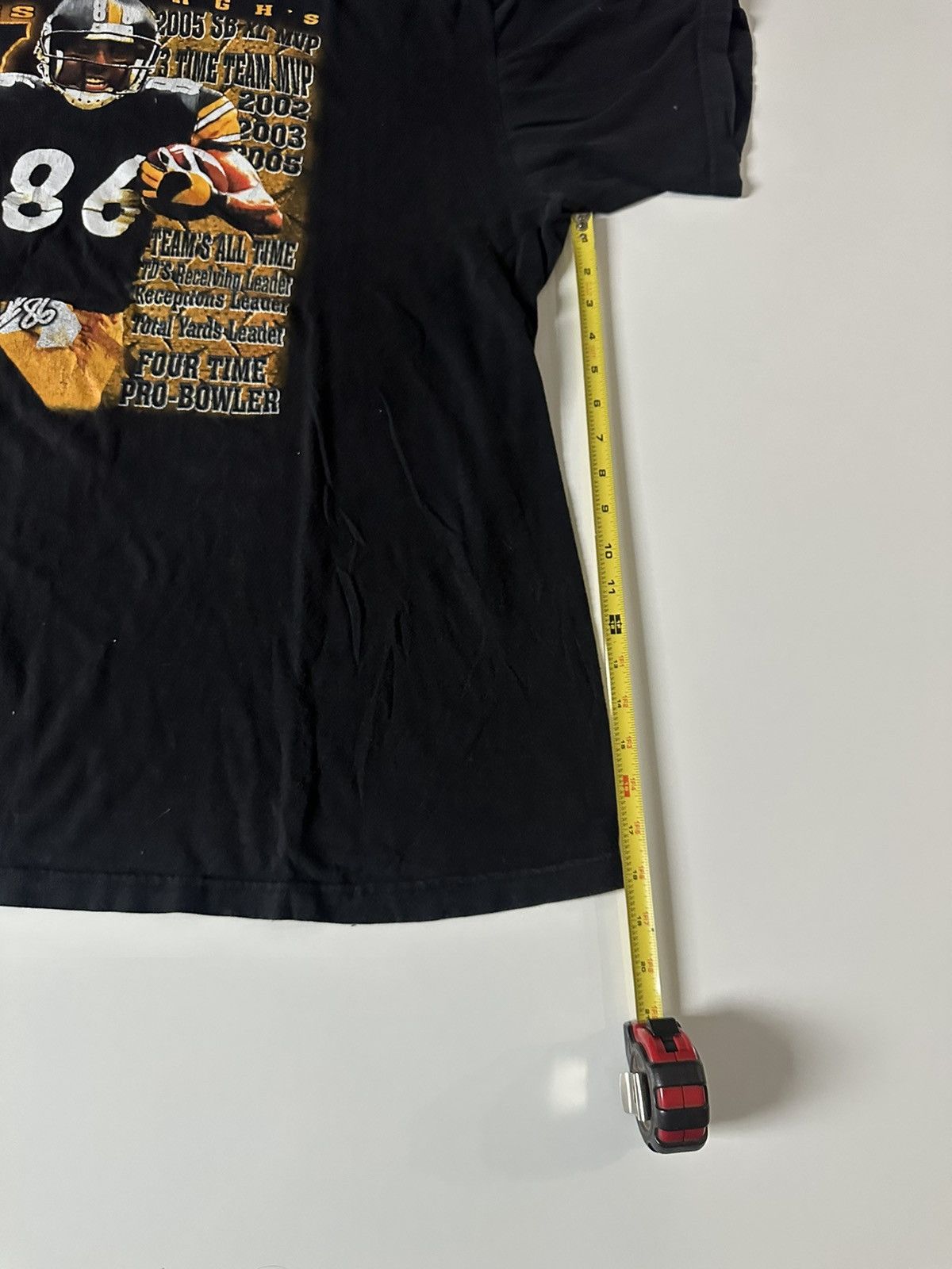 Vintage Hines Ward Pittsburgh Steelers Hautes 4XL Graphic Tee Size US XXL / EU 58 / 5 - 8 Thumbnail