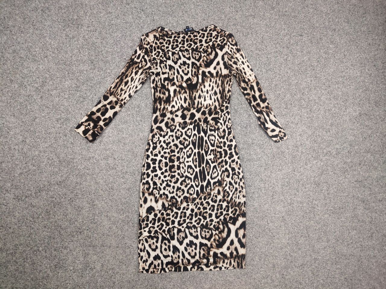 Just Cavalli Just Cavalli Design Leopard Animal Beige Print Midi Dress Size S / US 4 / IT 40 - 9 Thumbnail