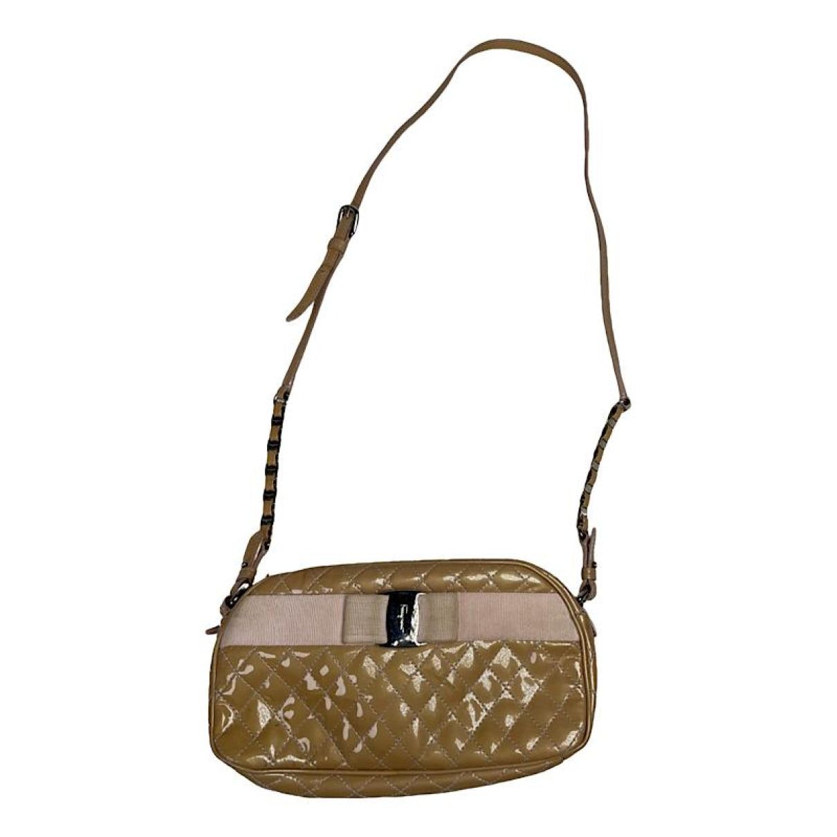 Salvatore Ferragamo Beige Leather Handbag Size ONE SIZE - 1 Thumbnail