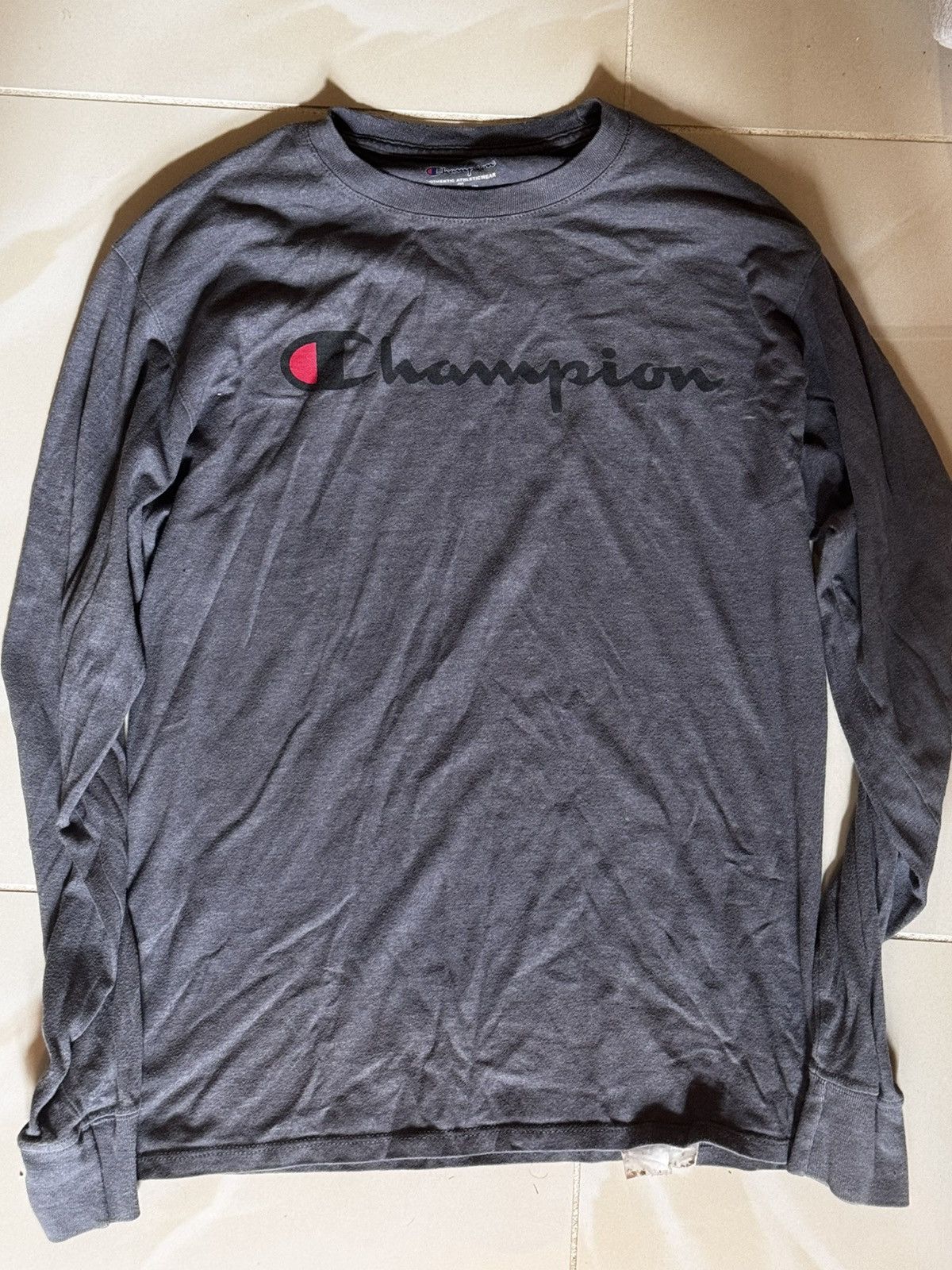 Champion Grey champions long sleeve Size US M / EU 48-50 / 2 - 1 Thumbnail