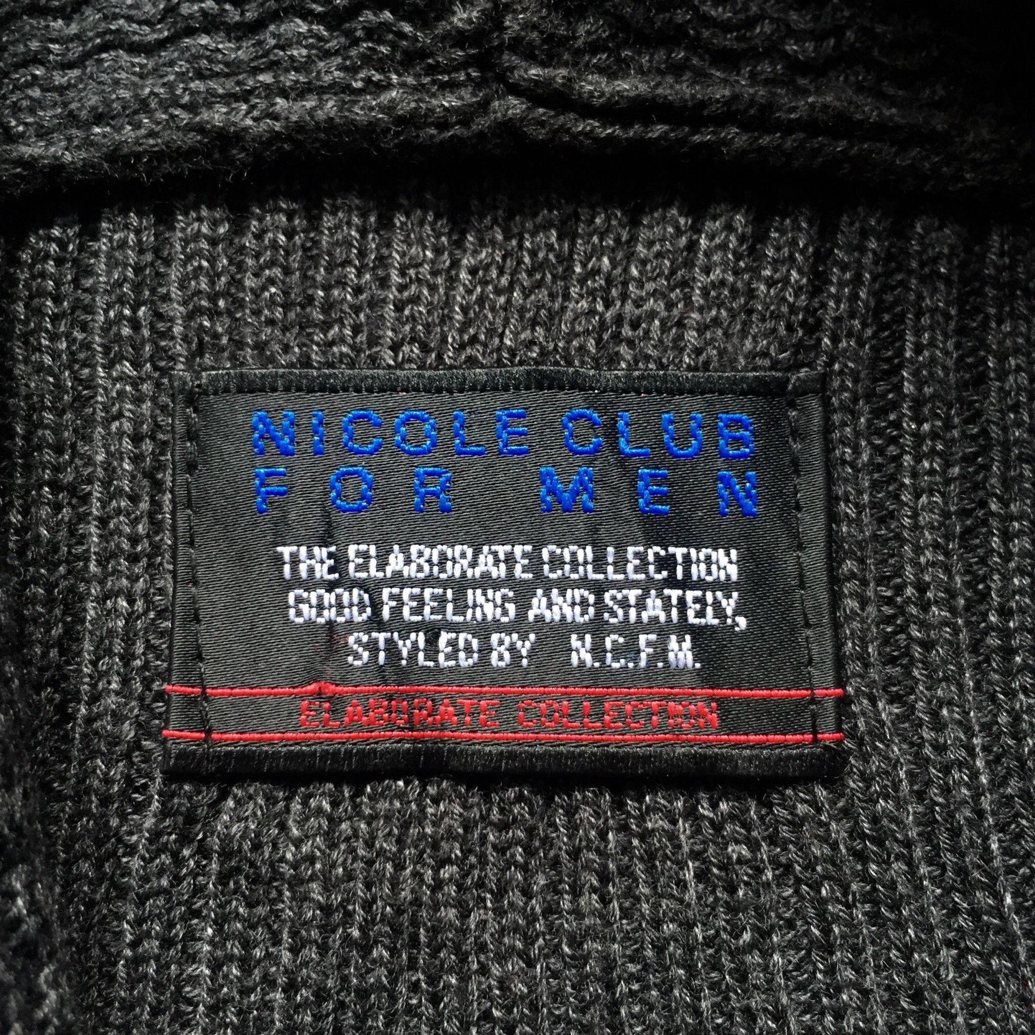 Nicole Club Nicole Club For Man Avant Garde Full Zipper Knitwear Size US M / EU 48-50 / 2 - 5 Thumbnail