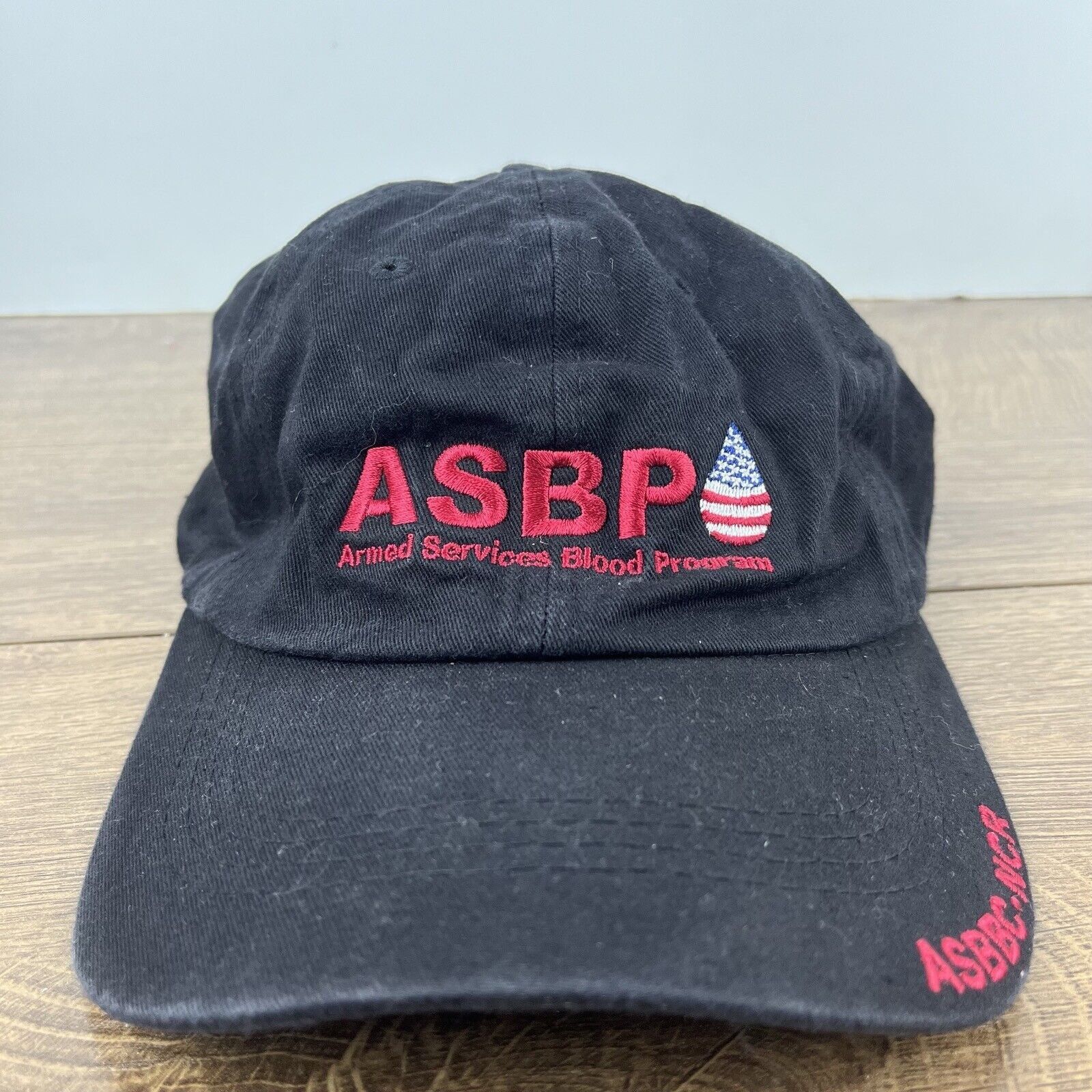 Other ASBP Hat Armed Services Blood Hat Black Adjustable Hat Black Size ONE SIZE - 3 Thumbnail